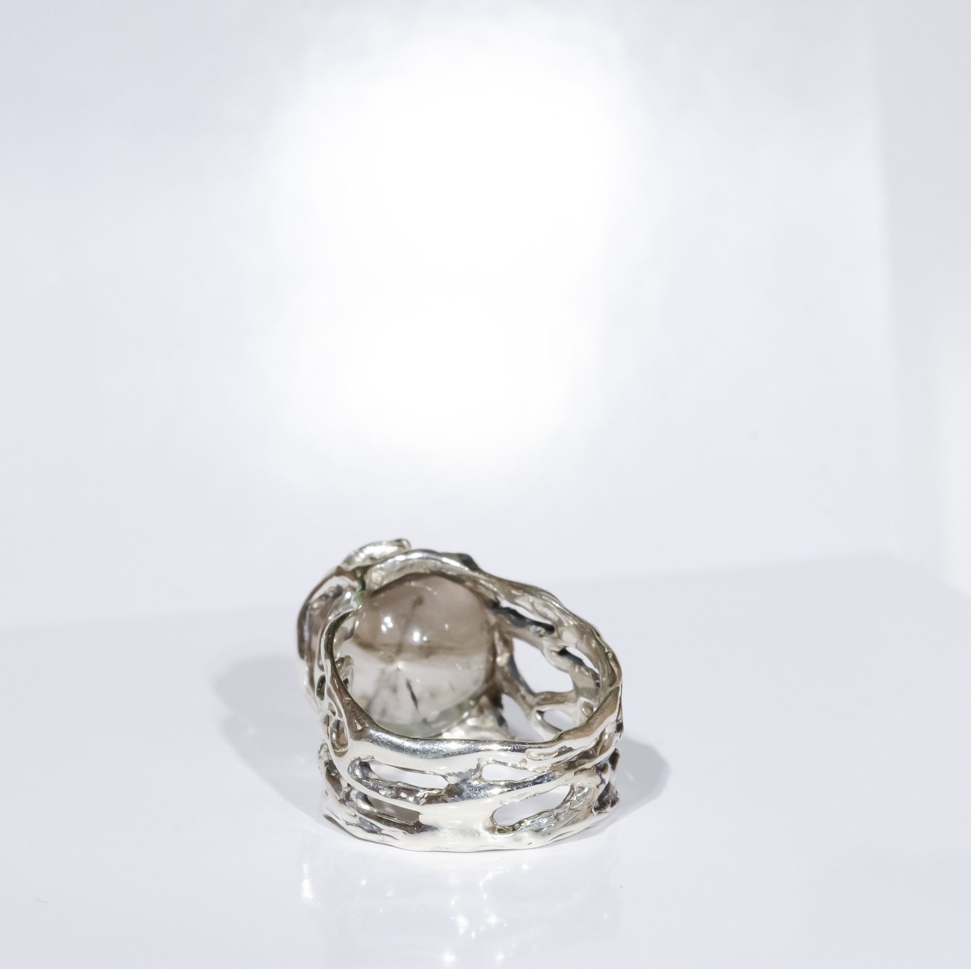 Каблучка з димчастим кварцом - зображення 5