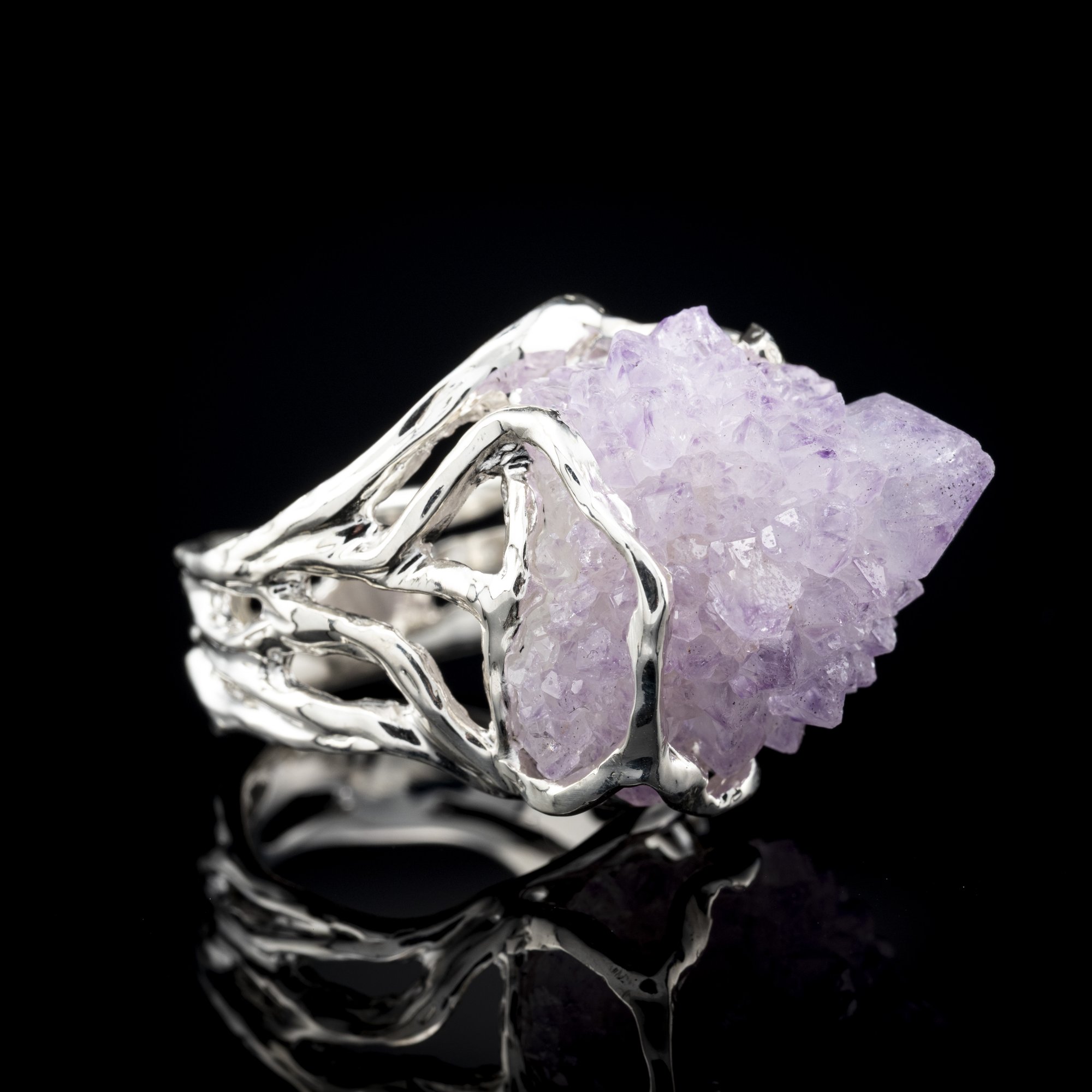 Каблучка з аметистом - зображення 2