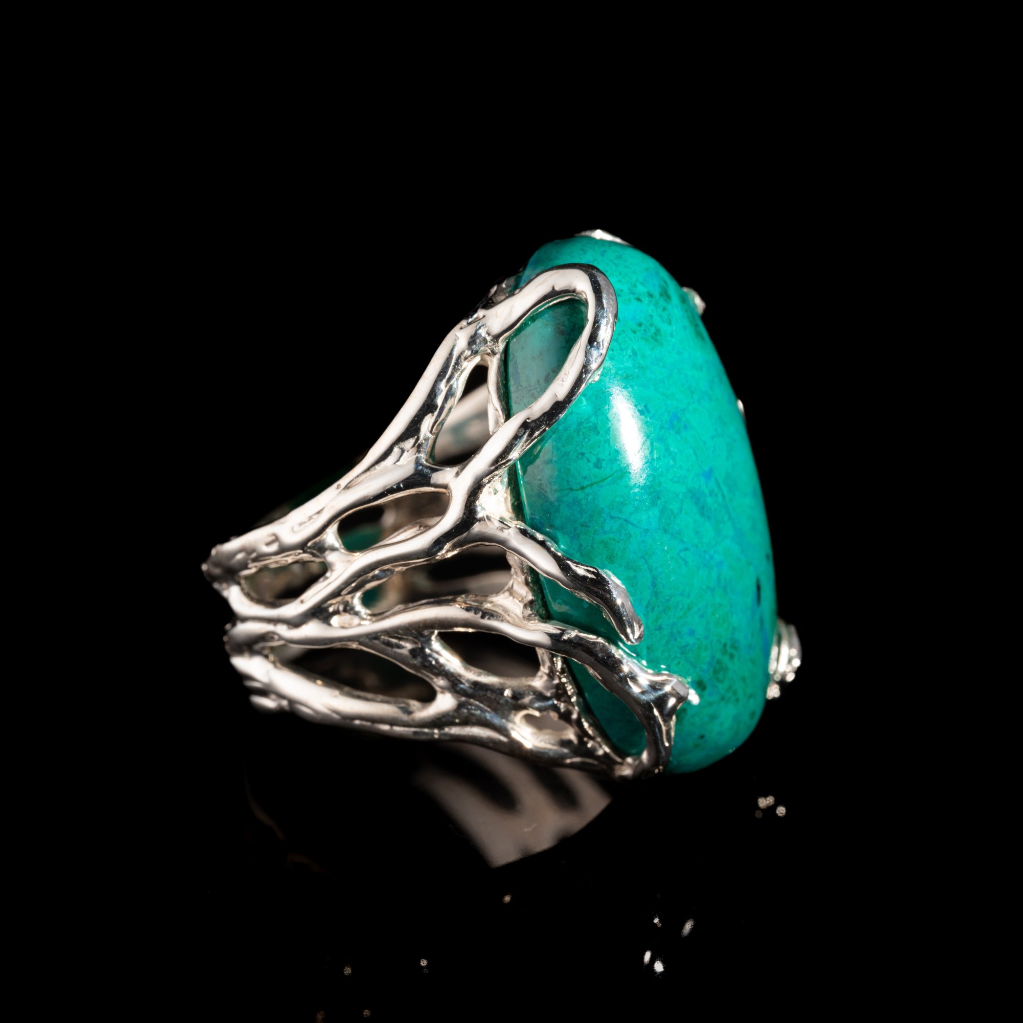 Каблучка з хризоколою - зображення 3