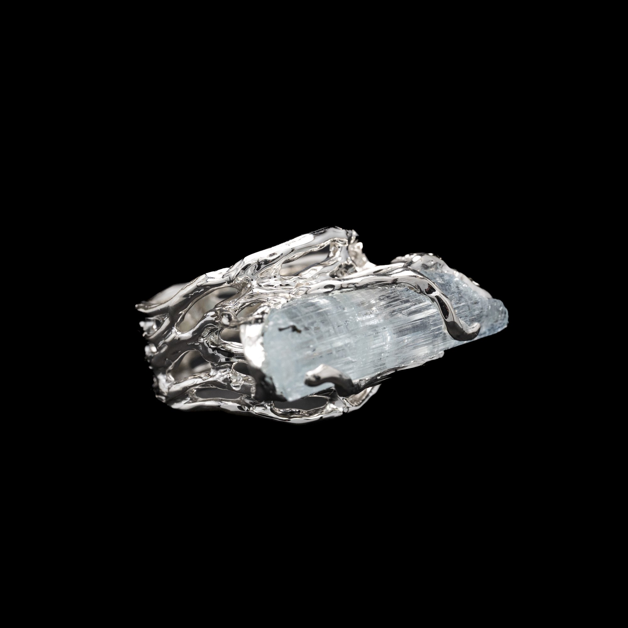 Каблучка з аквамарином - зображення 2