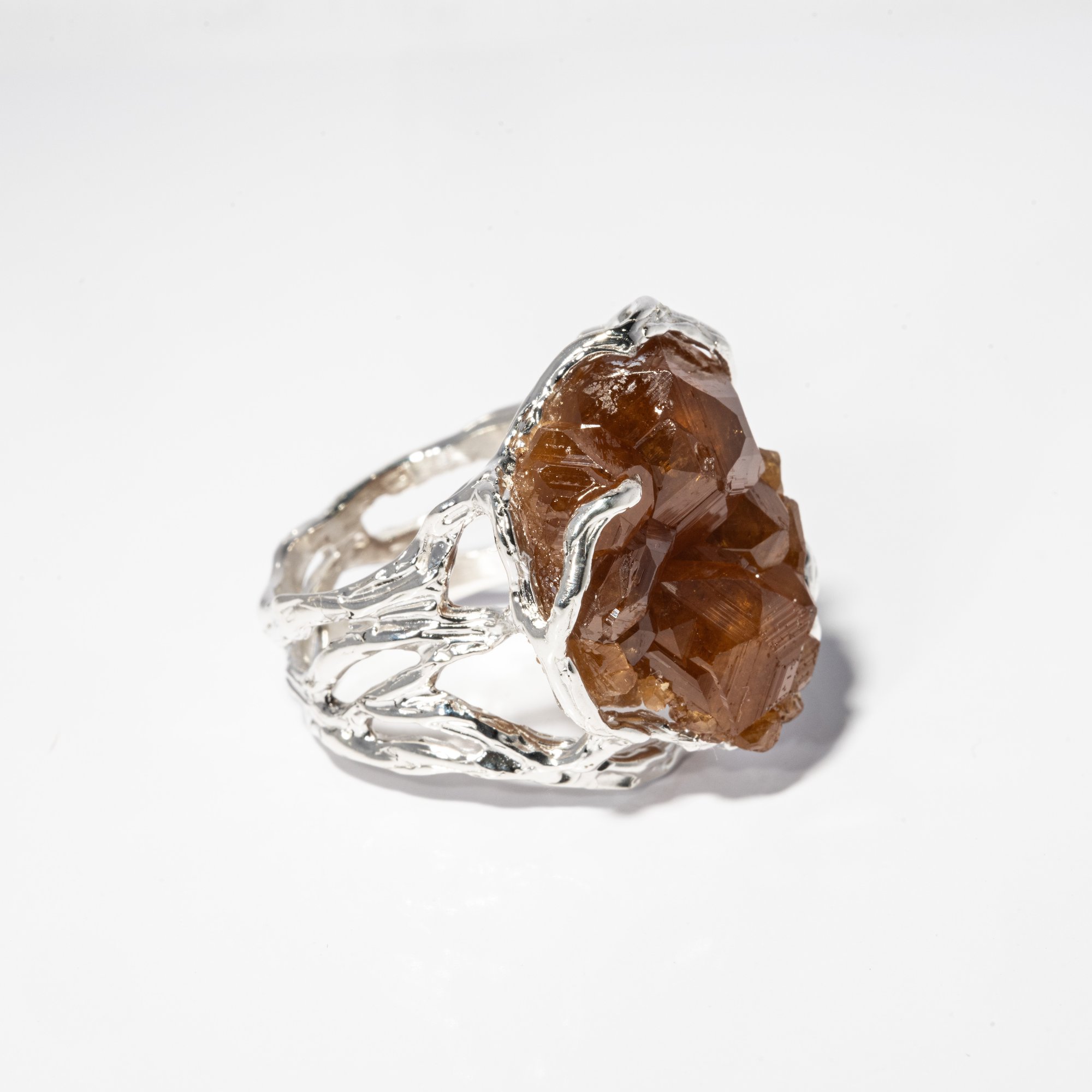 Каблучка з гранатом - зображення 3