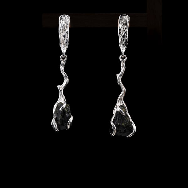 Сережки з епідотом