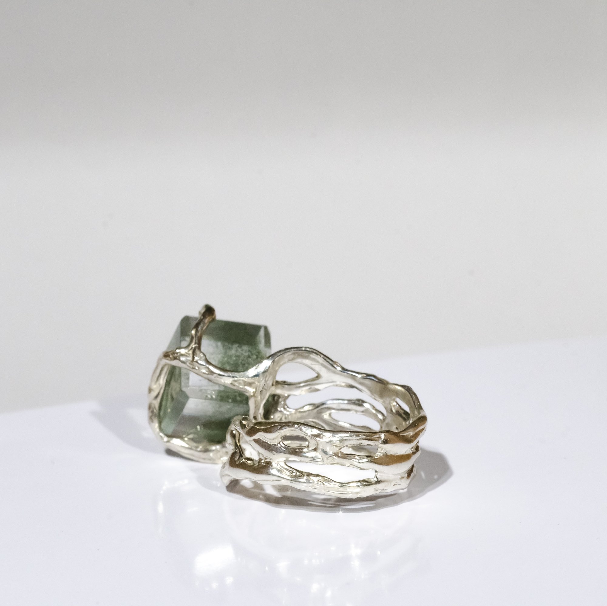 Каблучка з кварцом з включенням хлориту - зображення 3