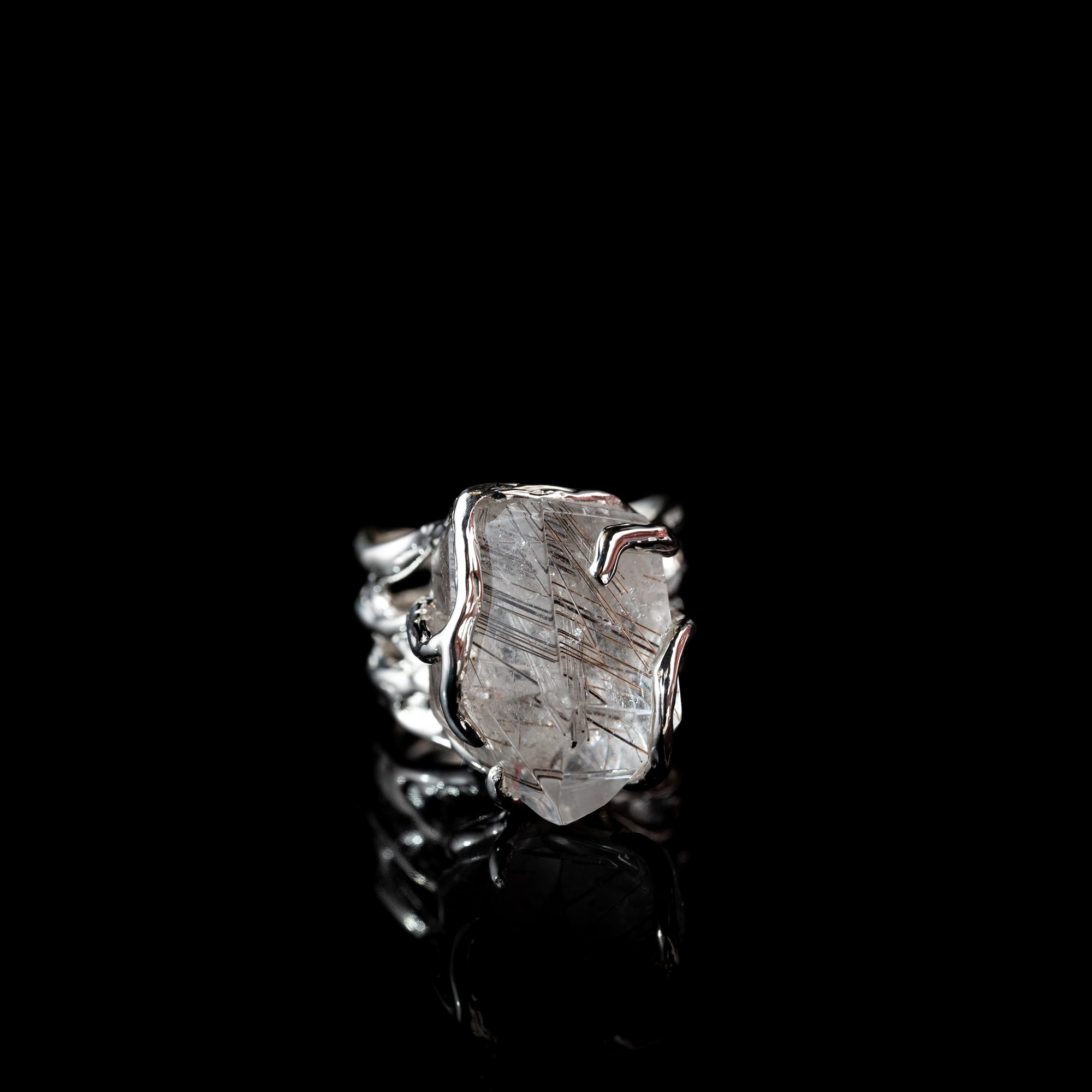 Каблучка з рутилованим кварцом - зображення 2