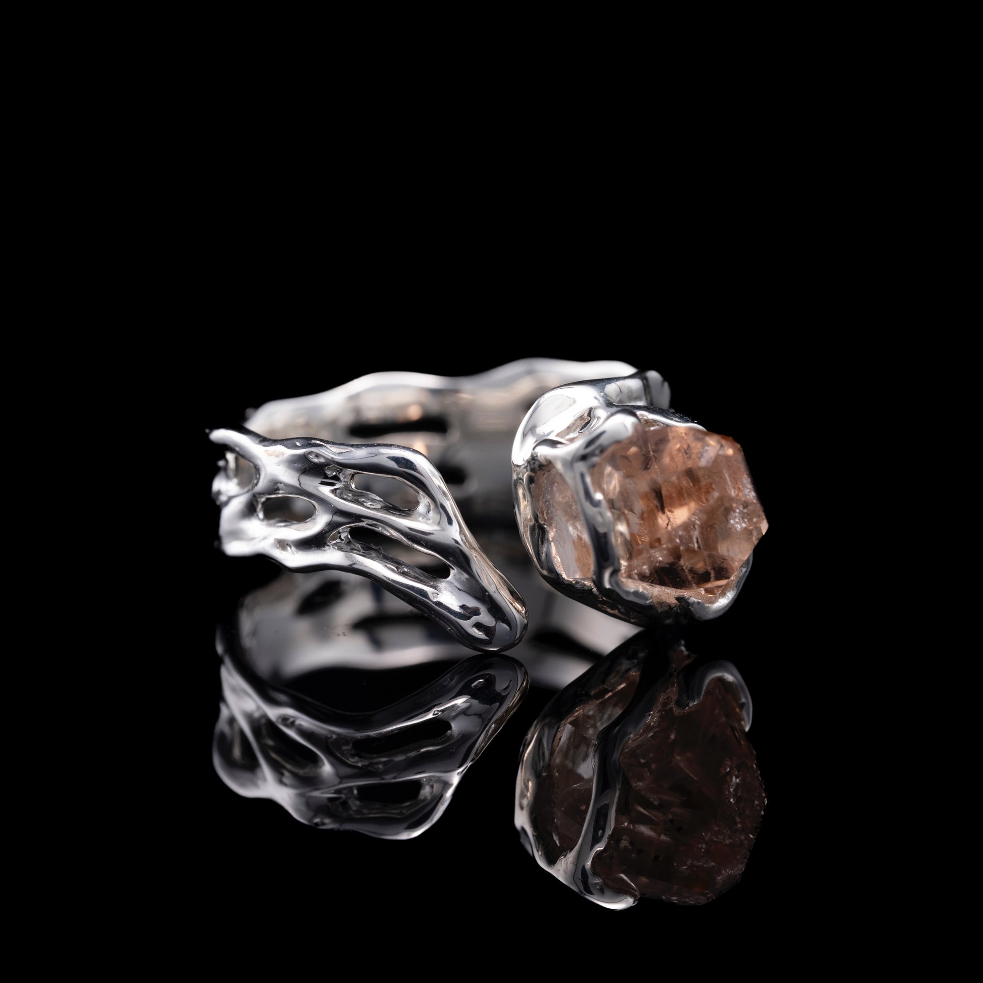 Каблучка з винним топазом - зображення 3