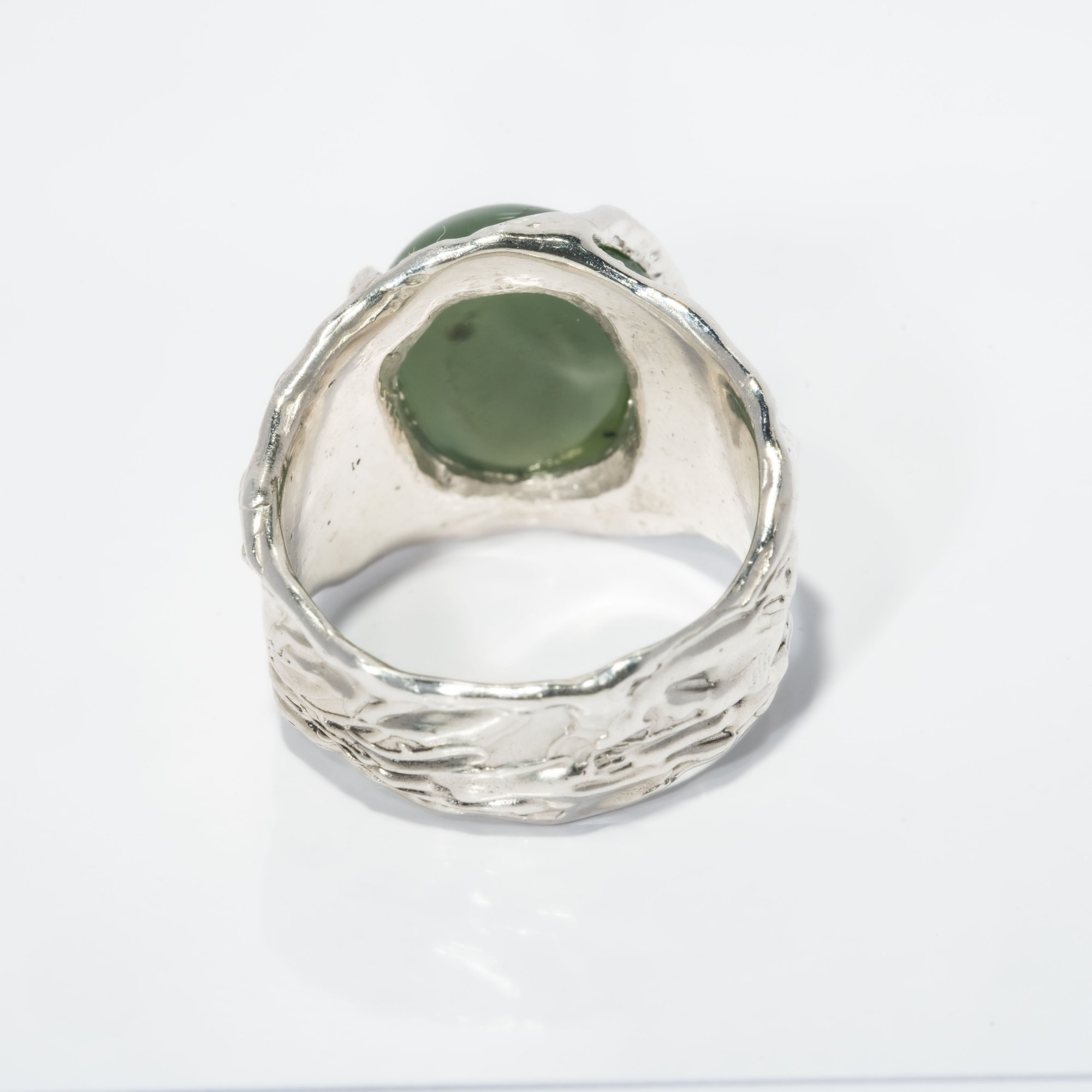 Каблучка з нефрітом - зображення 4