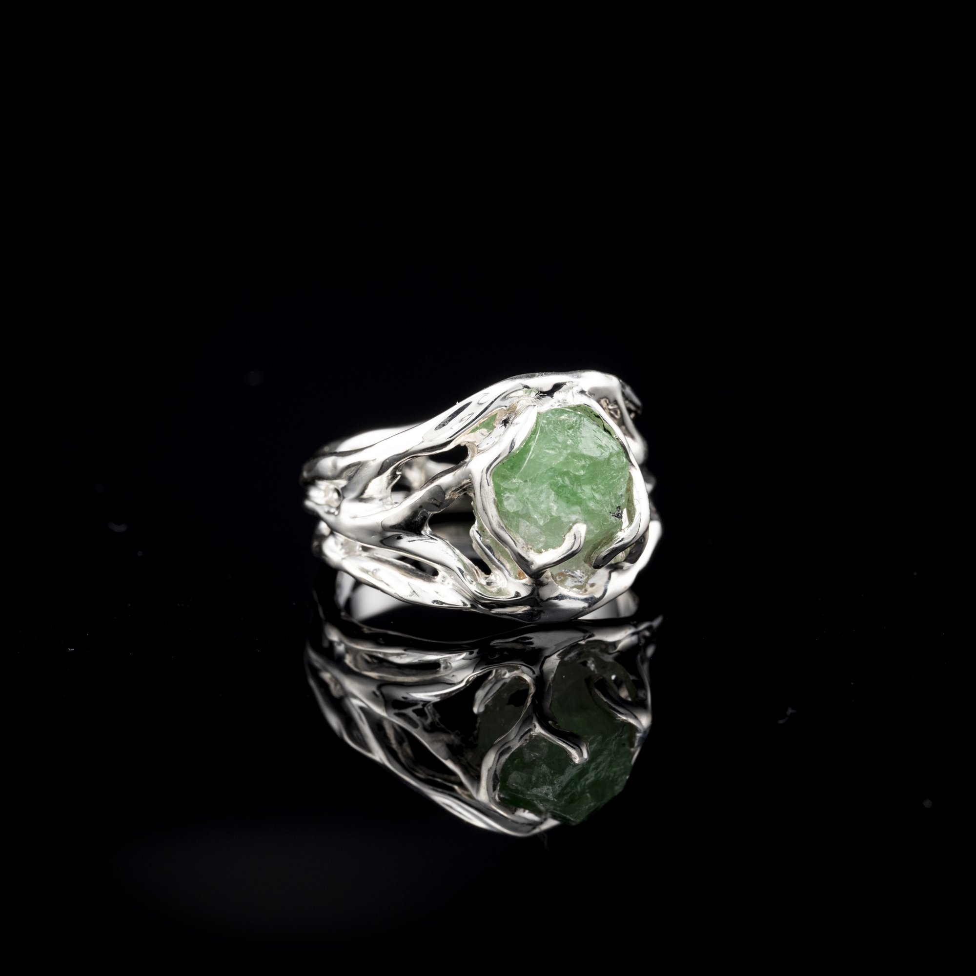 Каблучка з цаворітом - зображення 2