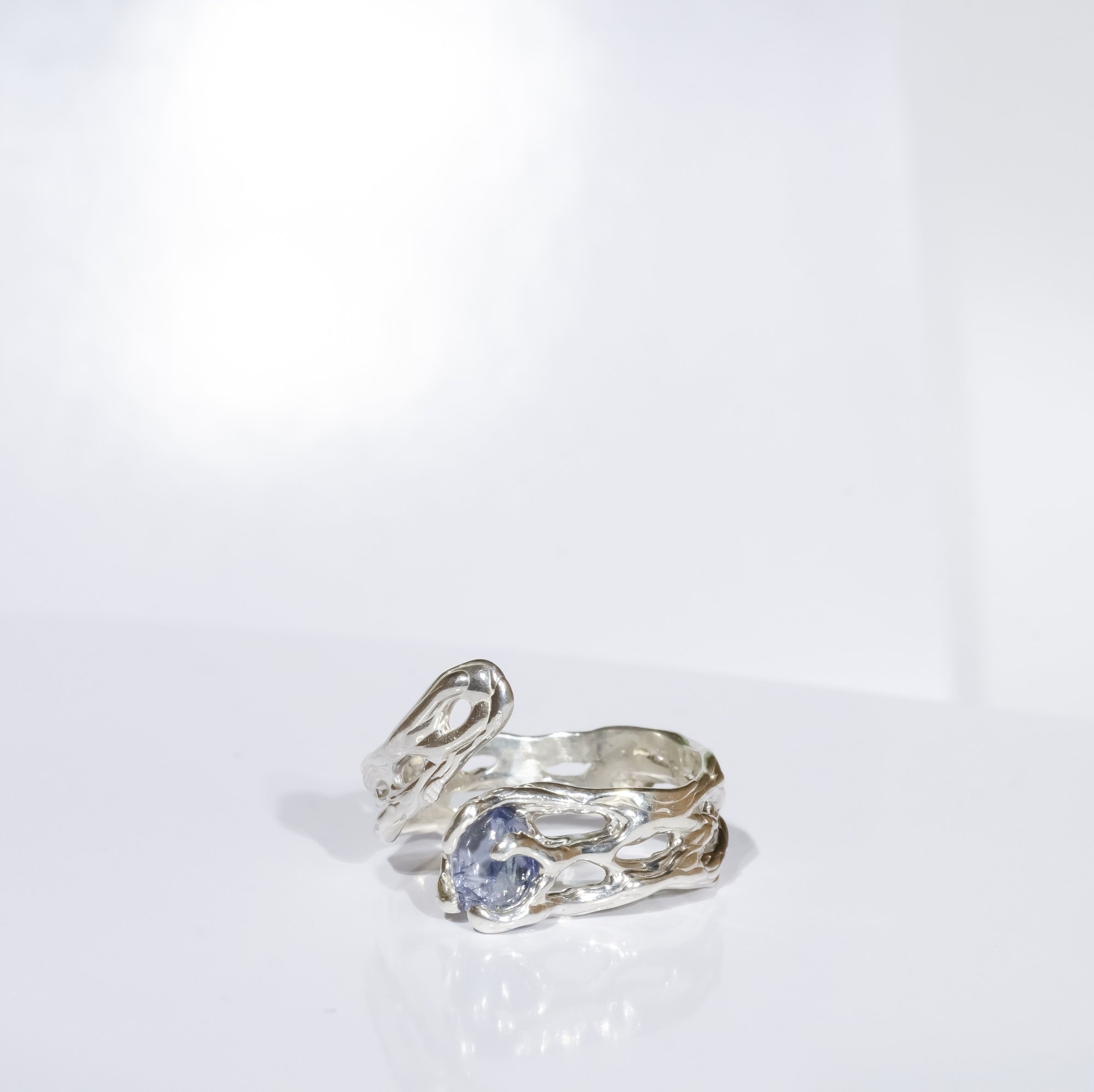 Каблучка з танзанітом - зображення 2