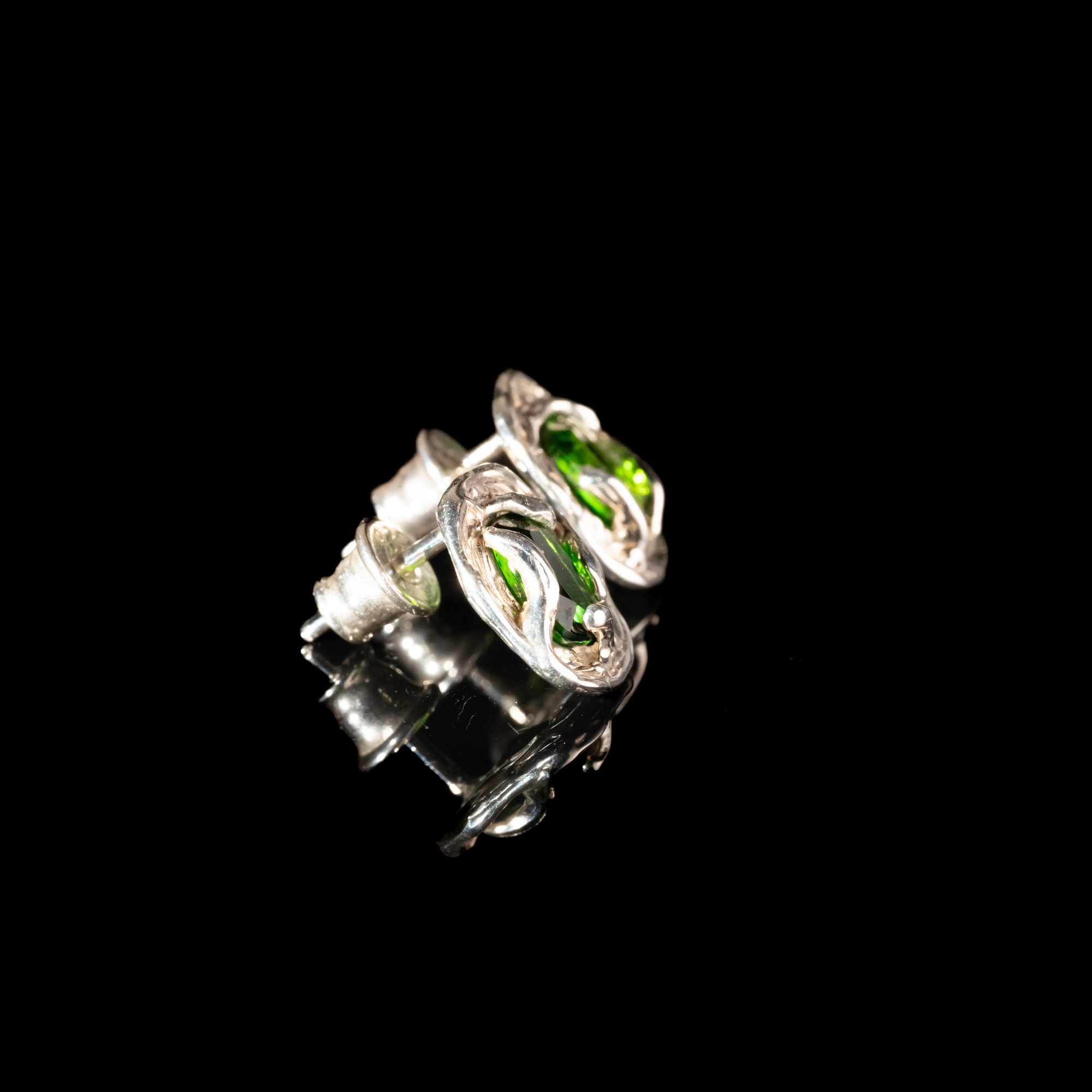 Сережки з хромдіопсидом - зображення 4