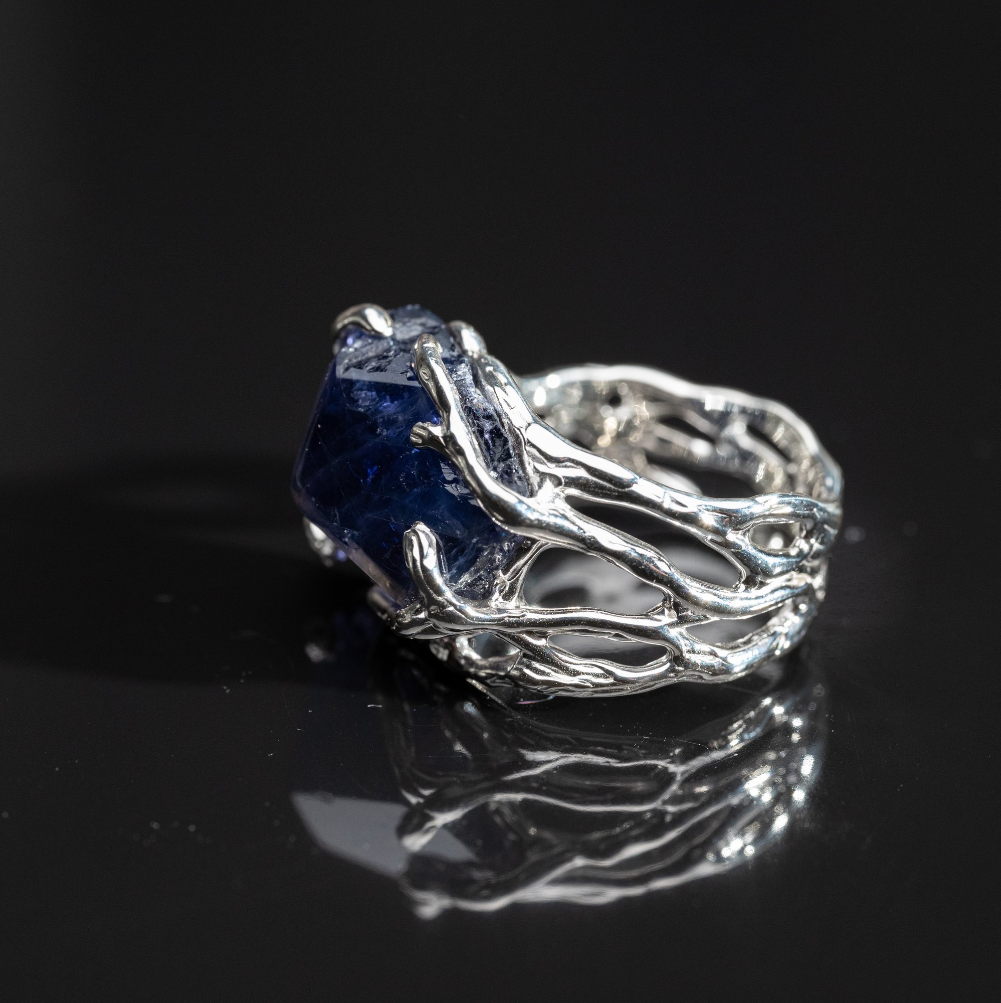 Каблучка з іолітом - зображення 2