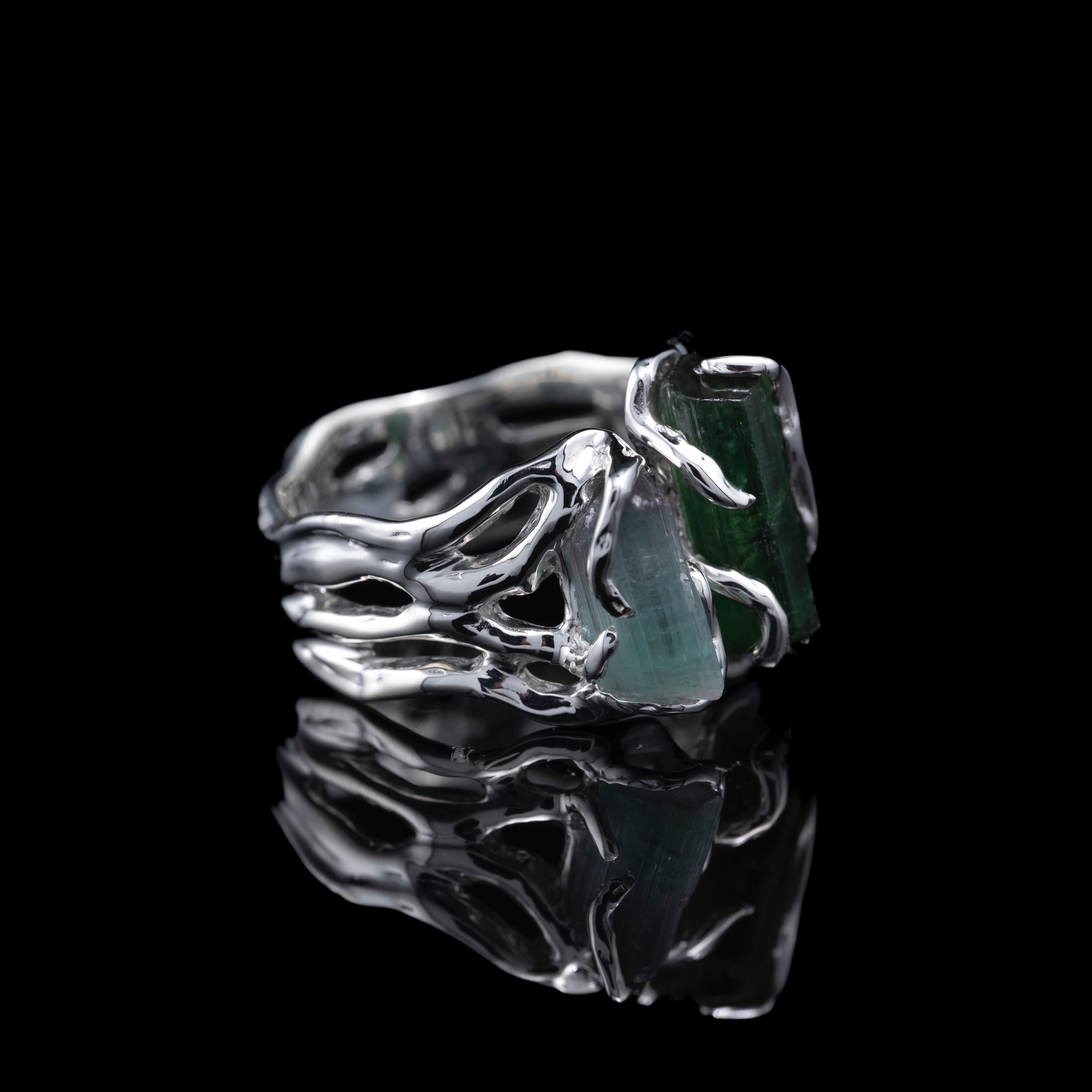 Каблучка з турмалінами - зображення 3