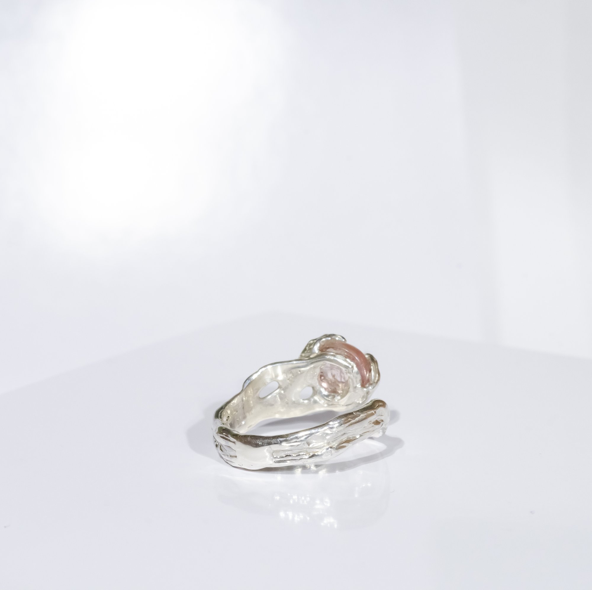 Каблучка з рожевим турмаліном - зображення 6