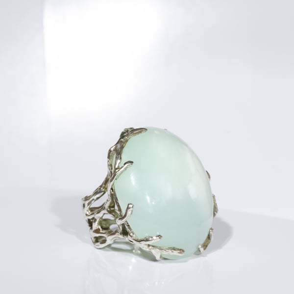 Каблучка з хризопалом