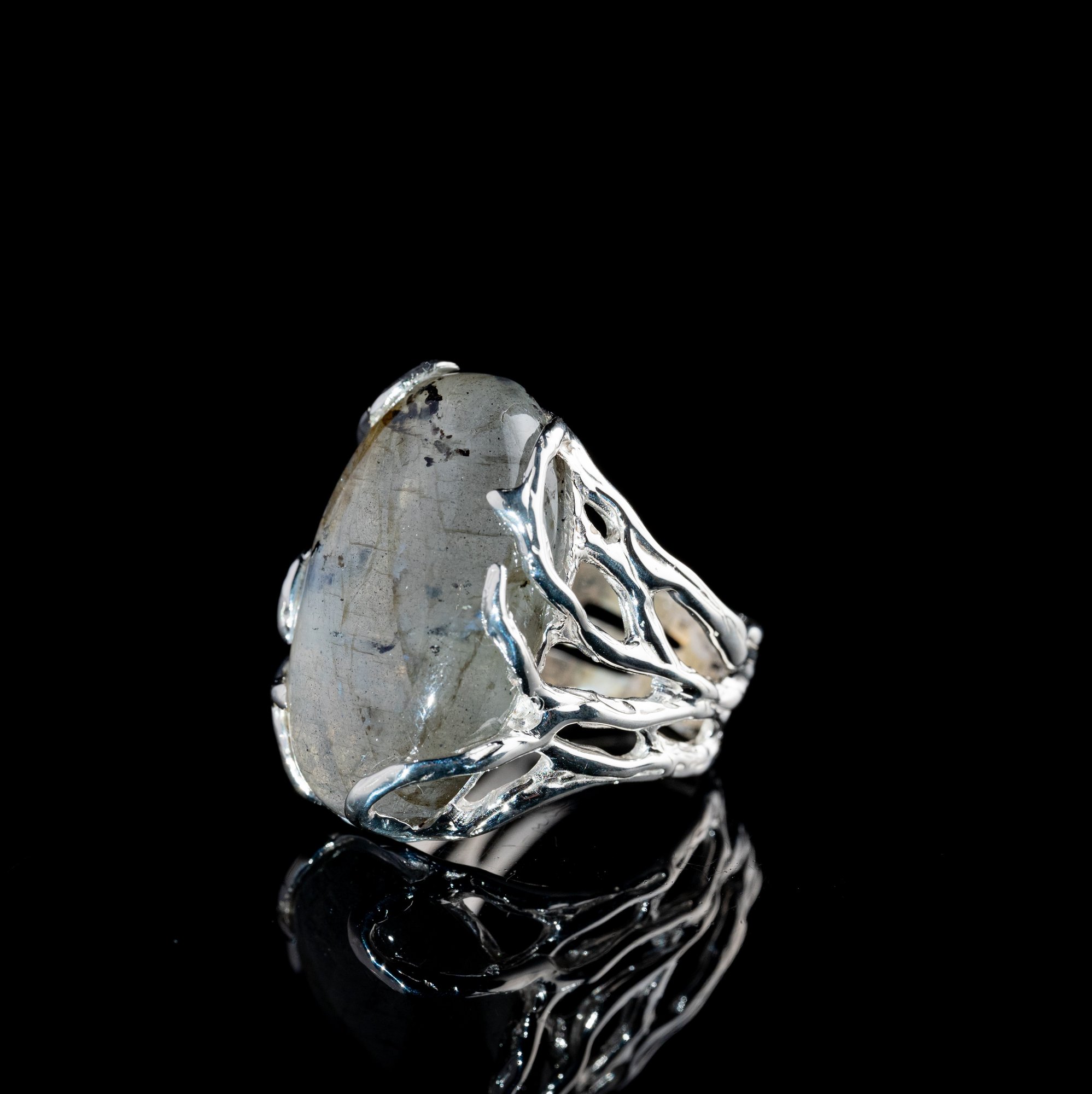 Каблучка з лабрадоритом - зображення 3