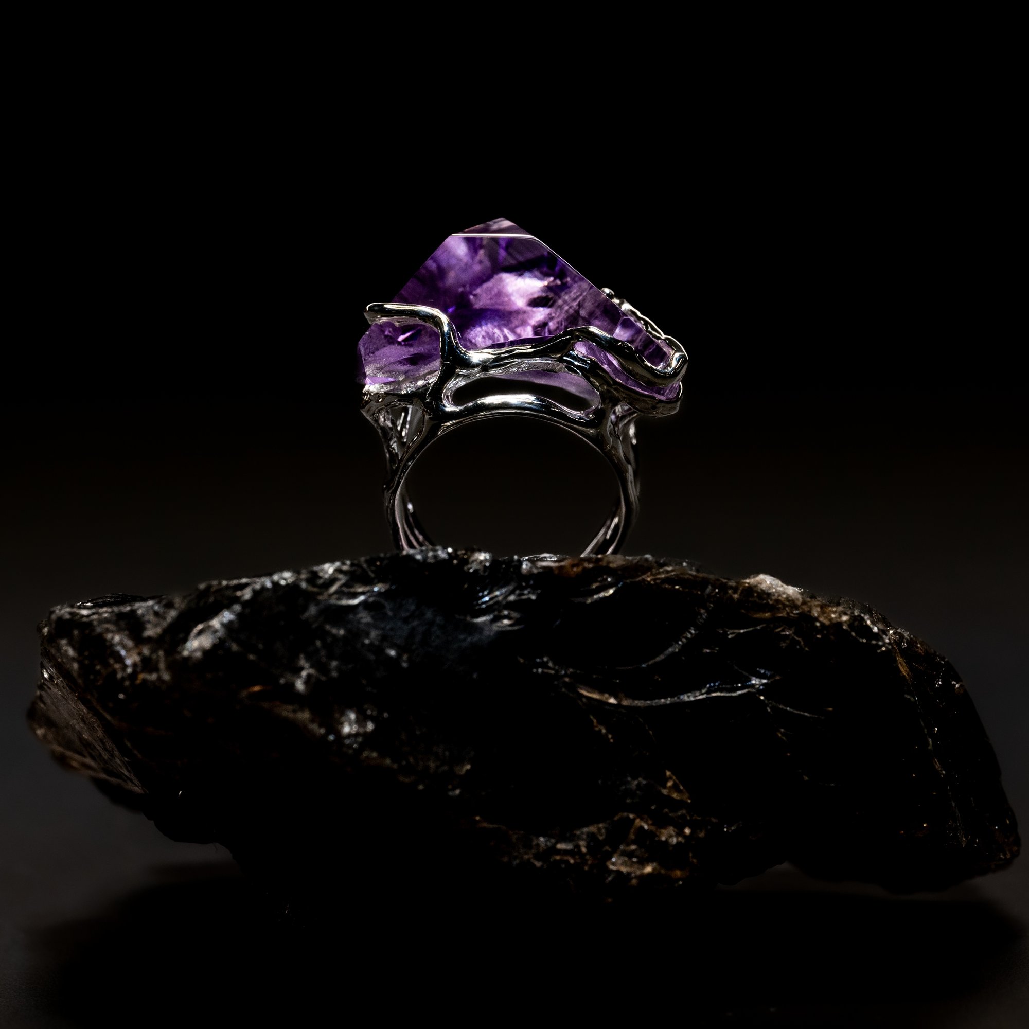 Каблучка з аметистом - зображення 4