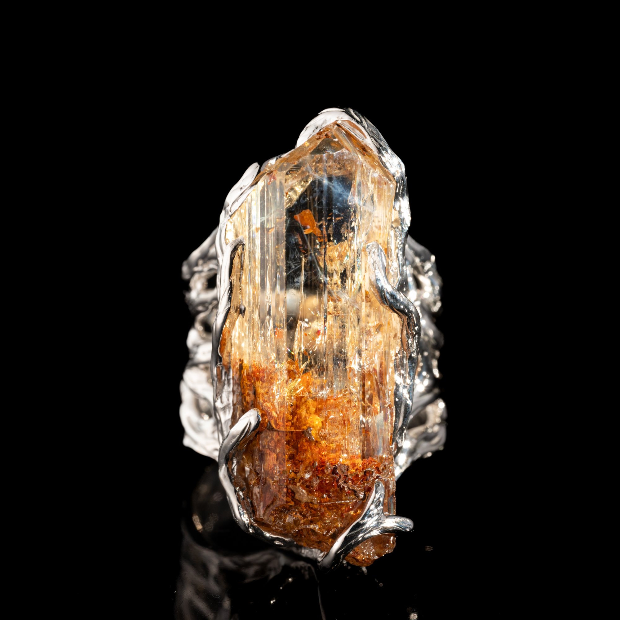 Каблучка з імперіал топазом