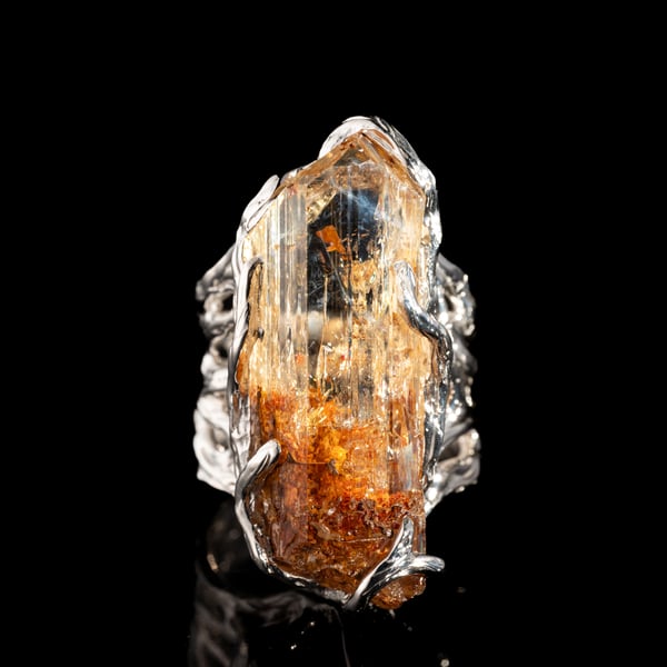 Каблучка з імперіал топазом