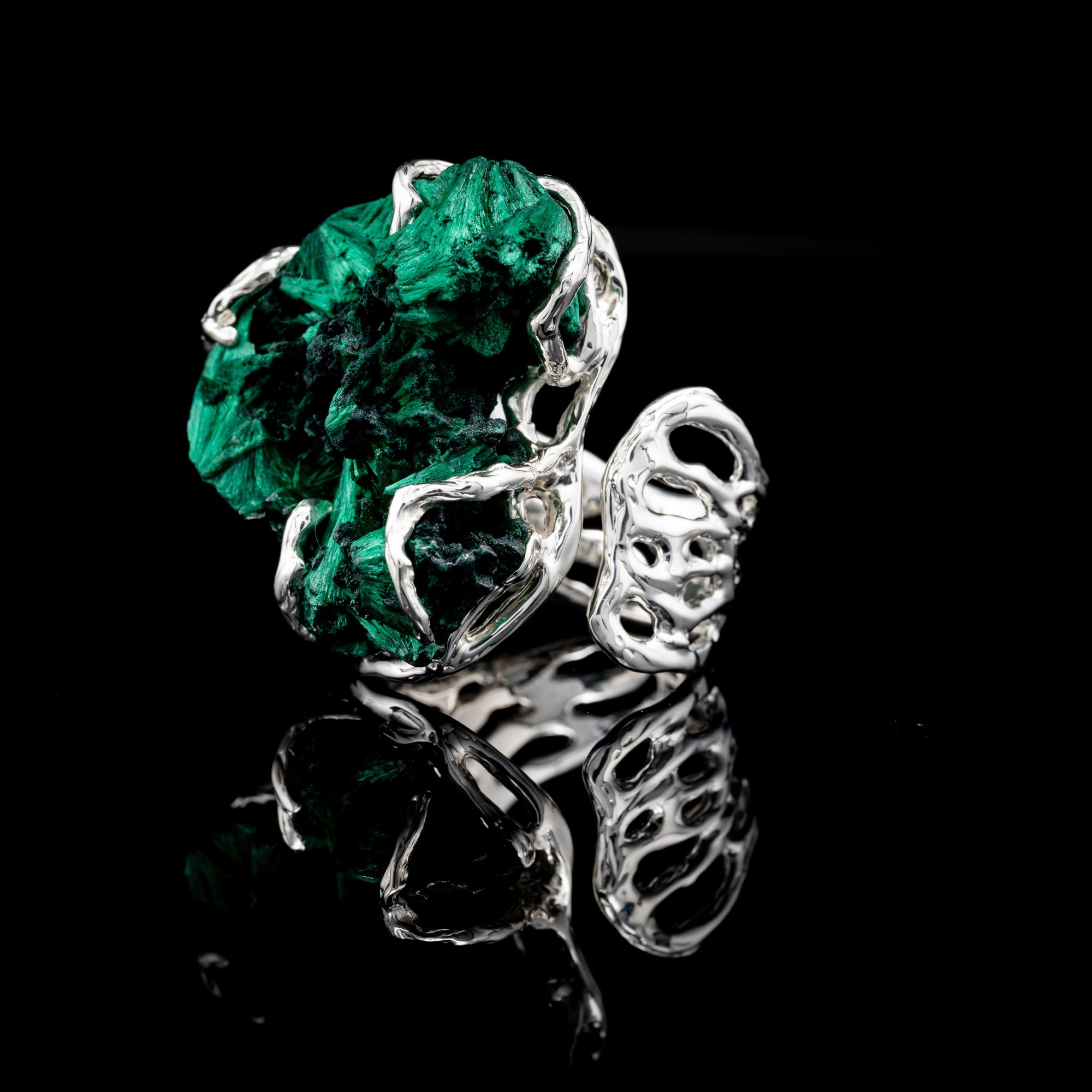 Каблучка з малахітом - зображення 4