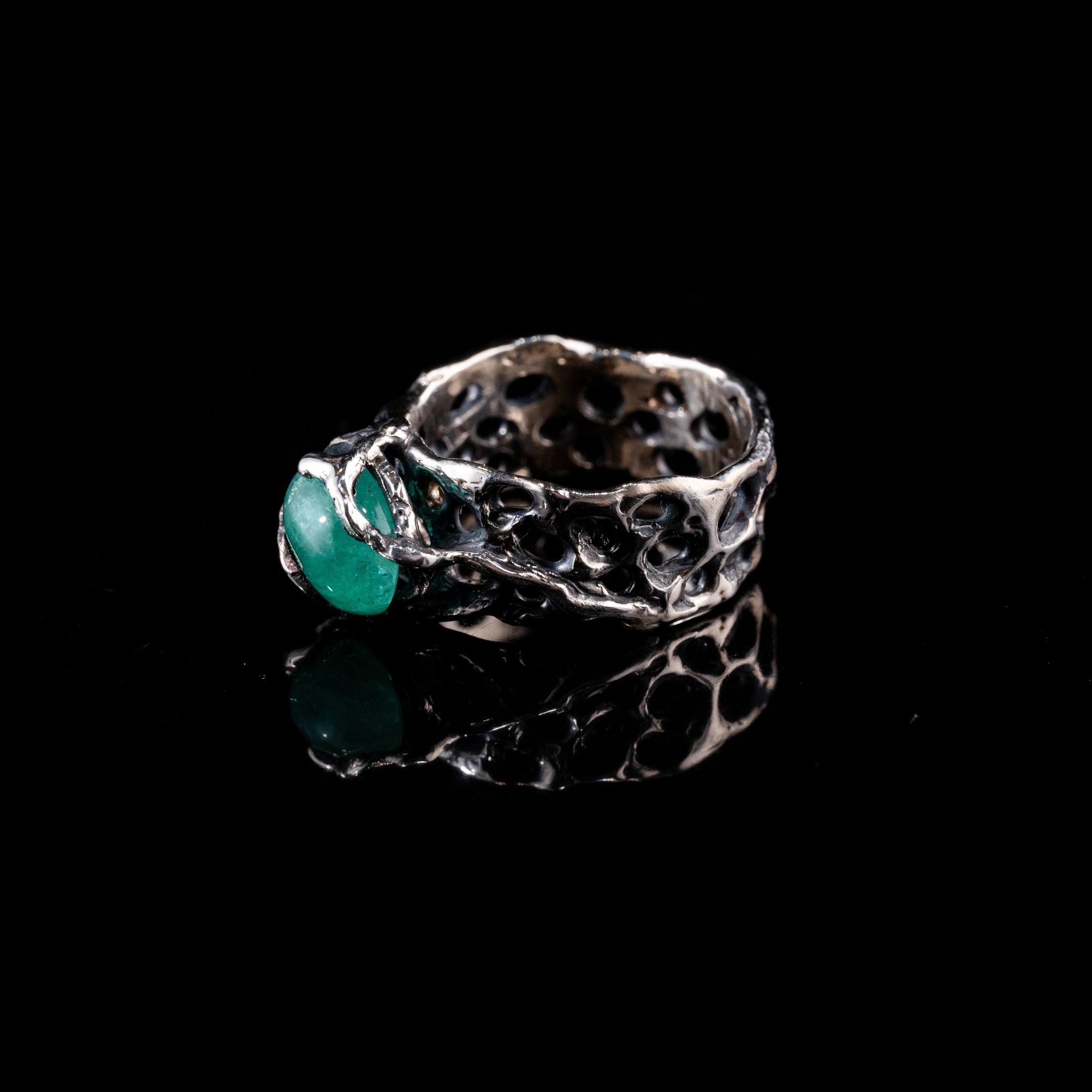 Каблучка зі смарагдом - зображення 2