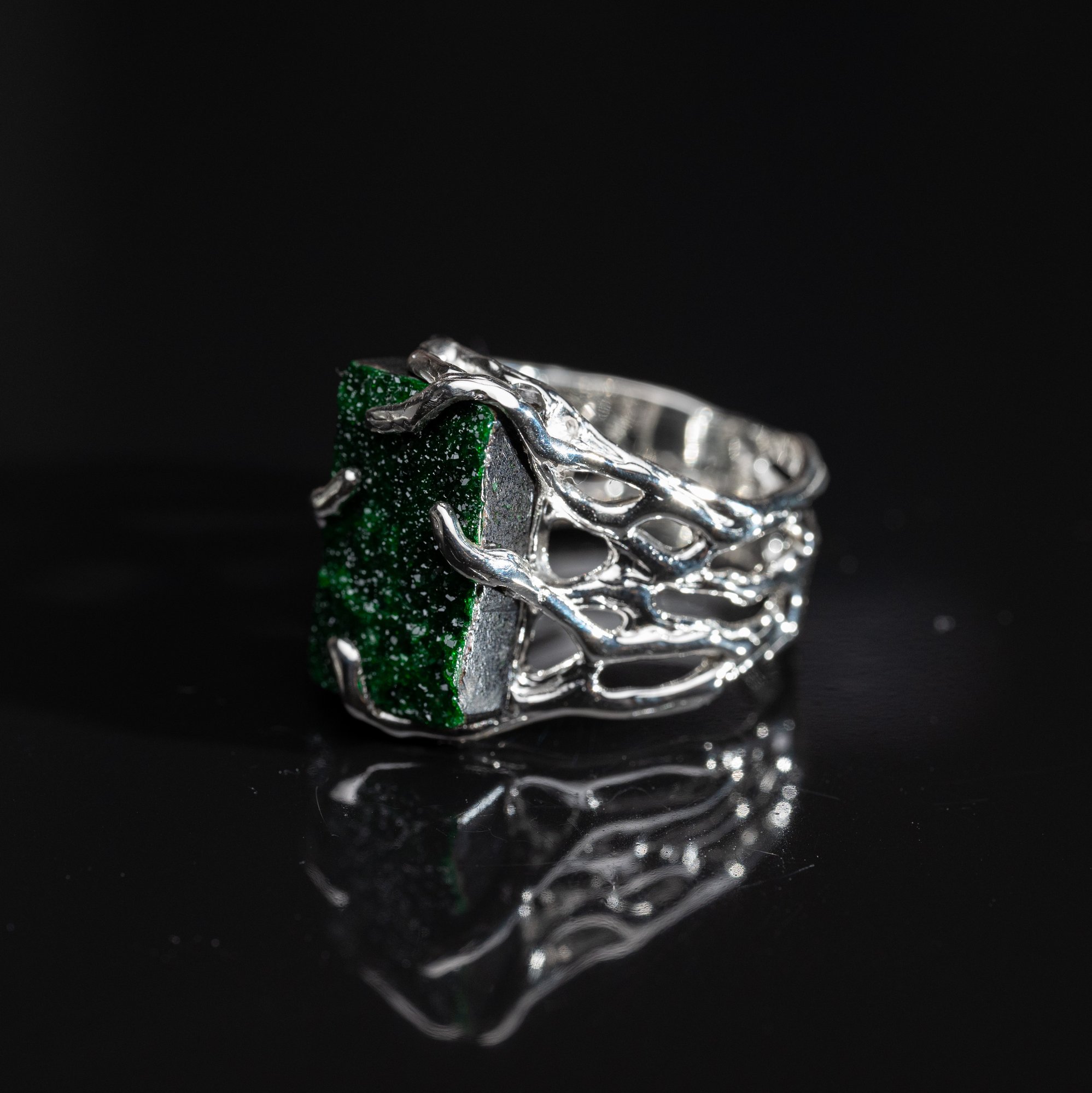 Каблучка з уваровітом - зображення 3