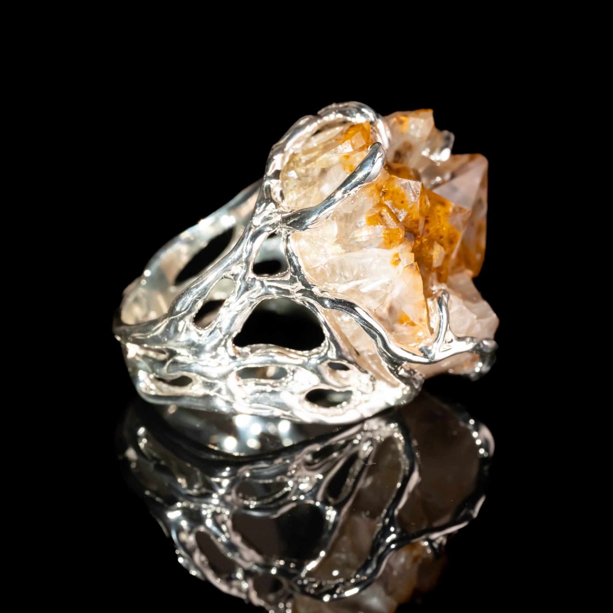 Каблучка з кварцом з включенням ґьотиту - зображення 3