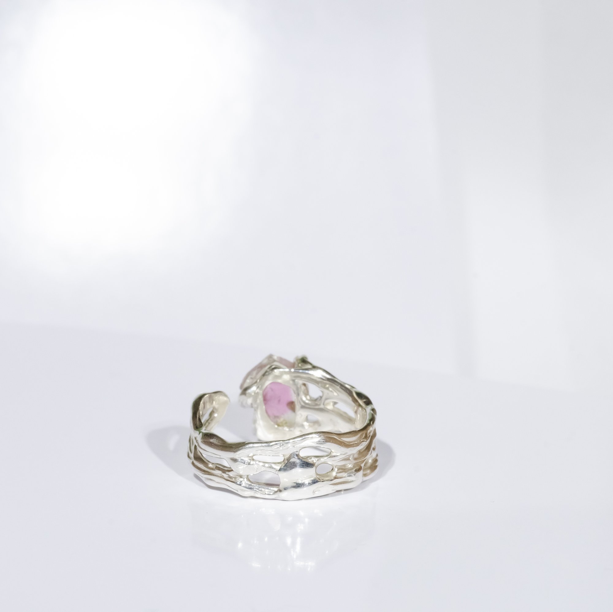 Каблучка з кавуновим турмаліном - зображення 5