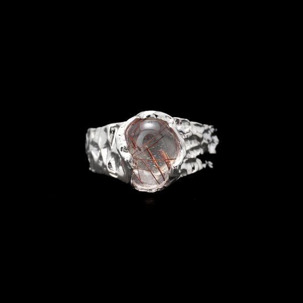 Rutilated Quartz Ring
