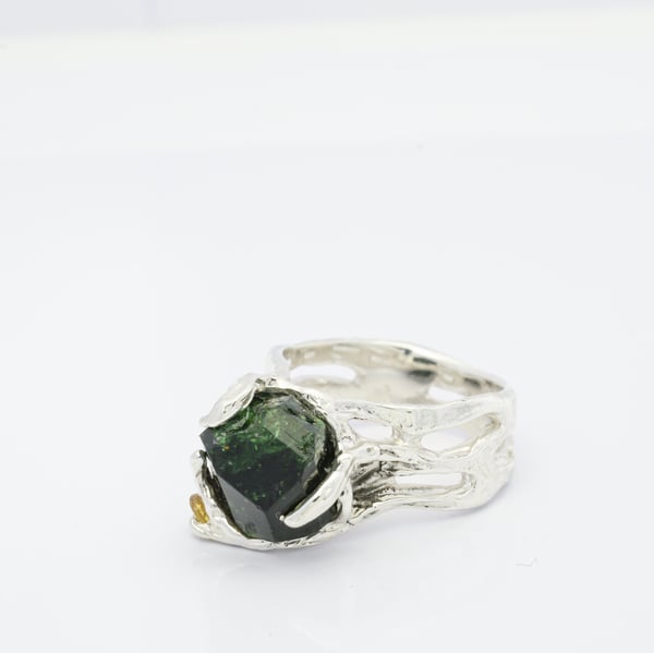 Ring with Tourmaline and Yellow Sapphire