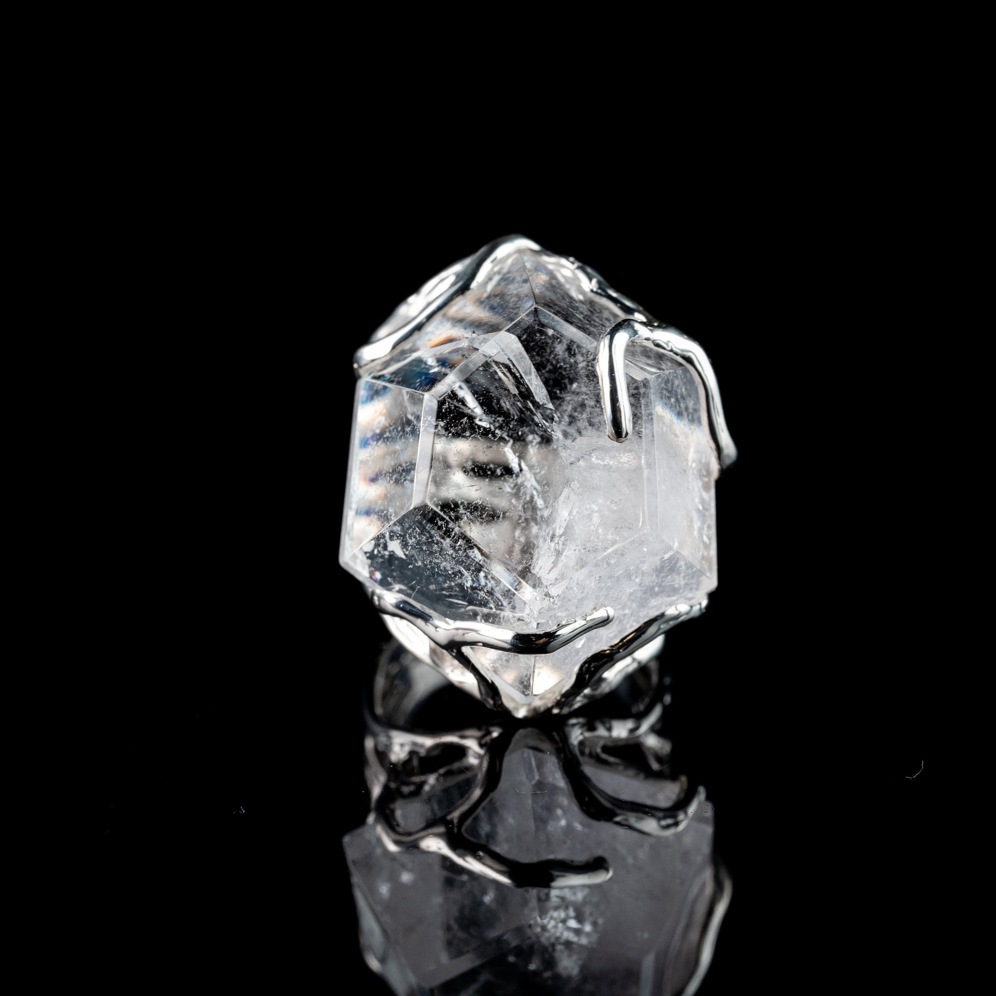 Каблучка з гірським кришталем