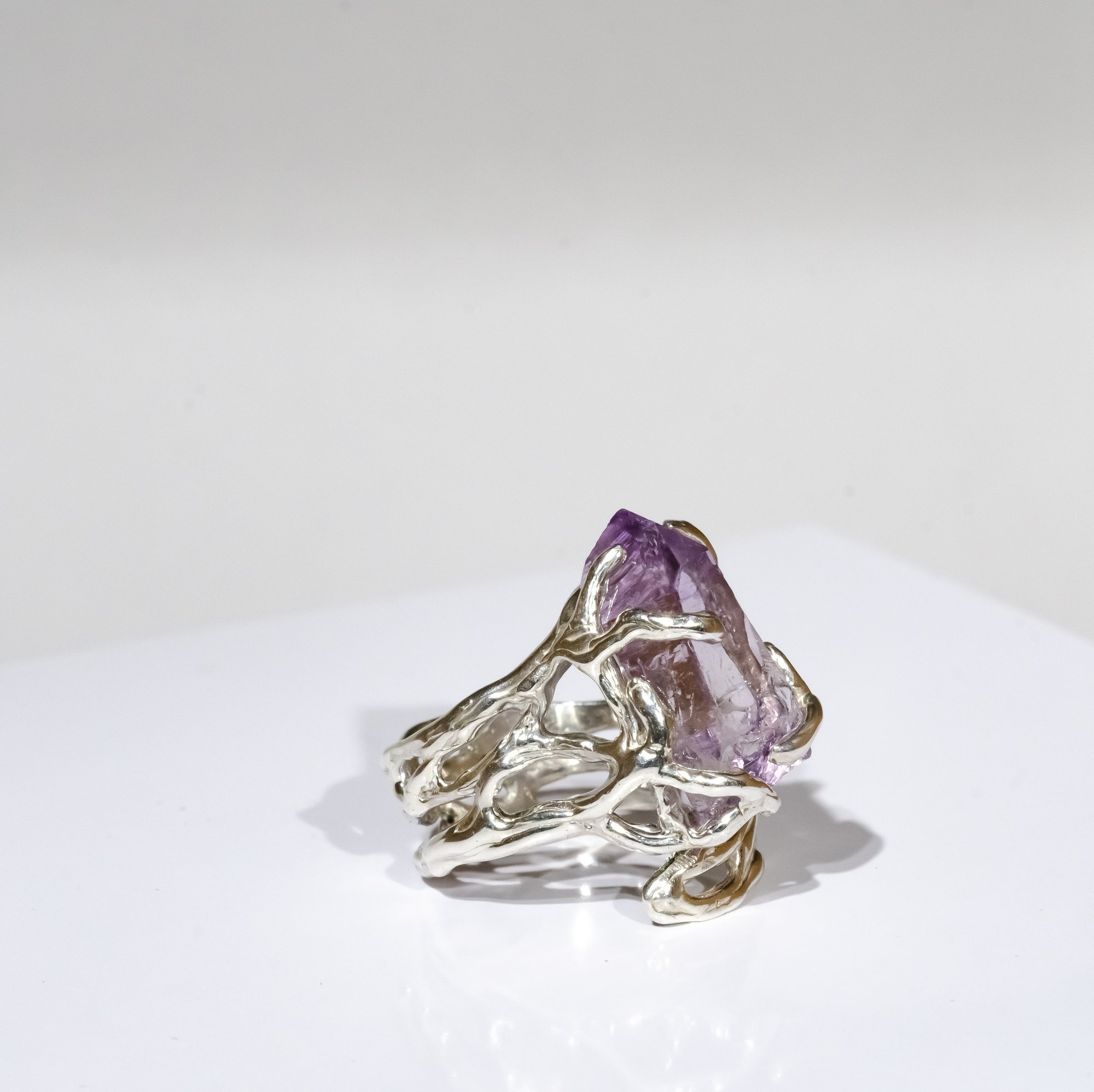 Каблучка з аметистом - зображення 8
