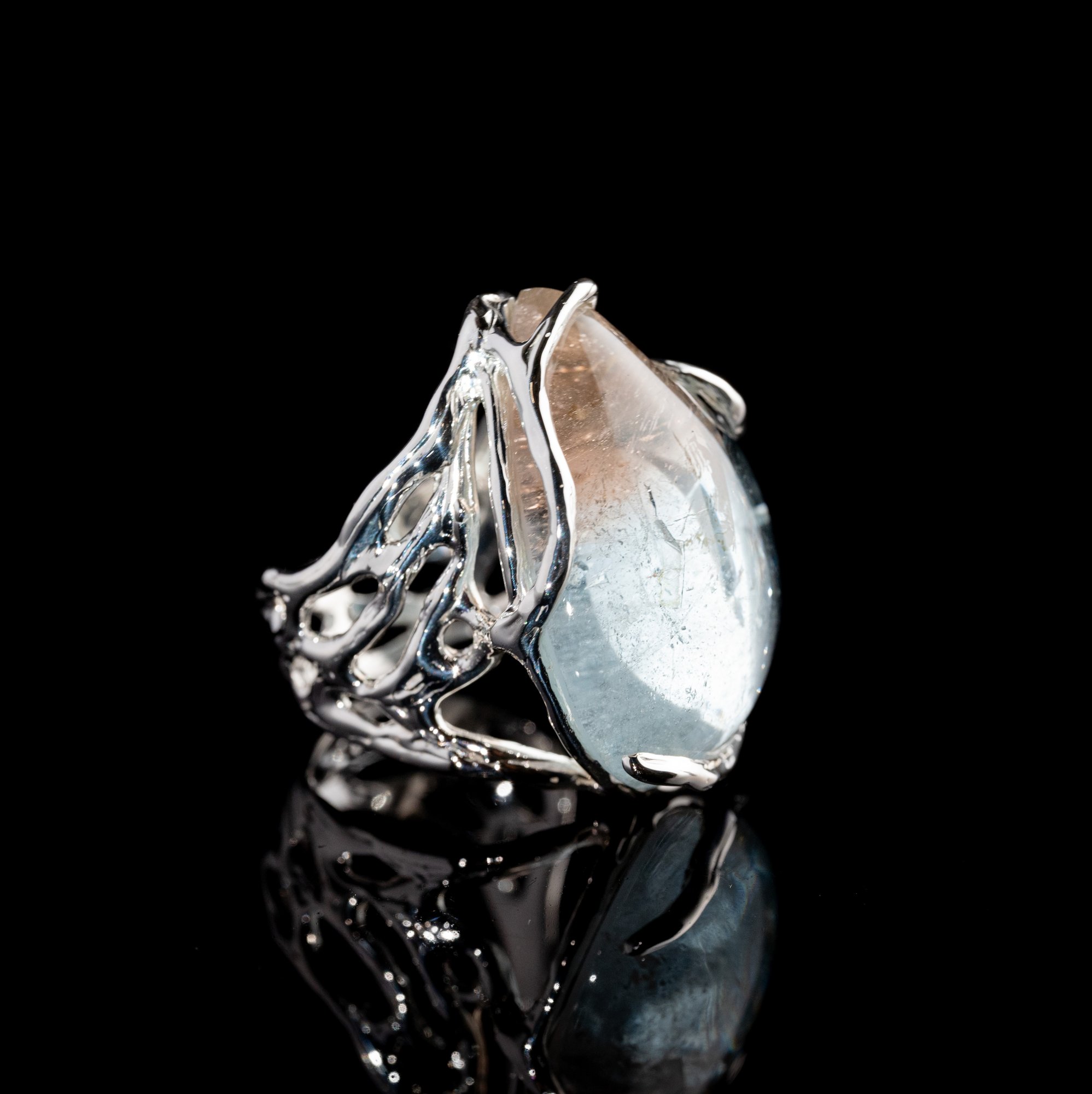 Каблучка з поліхромним топазом - зображення 3