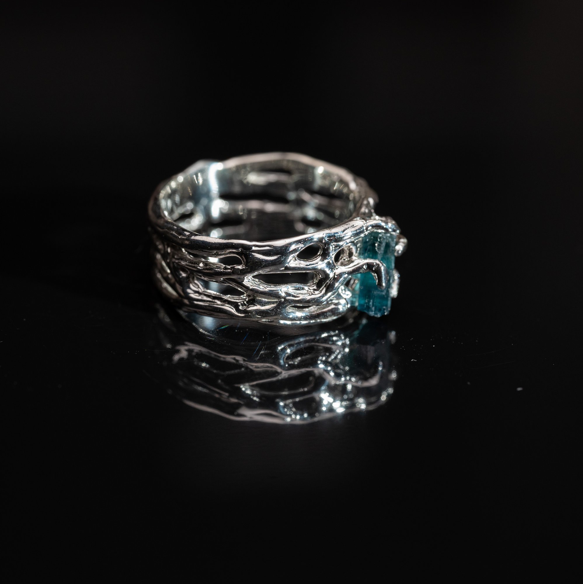 Каблучка з індіголітом - зображення 3