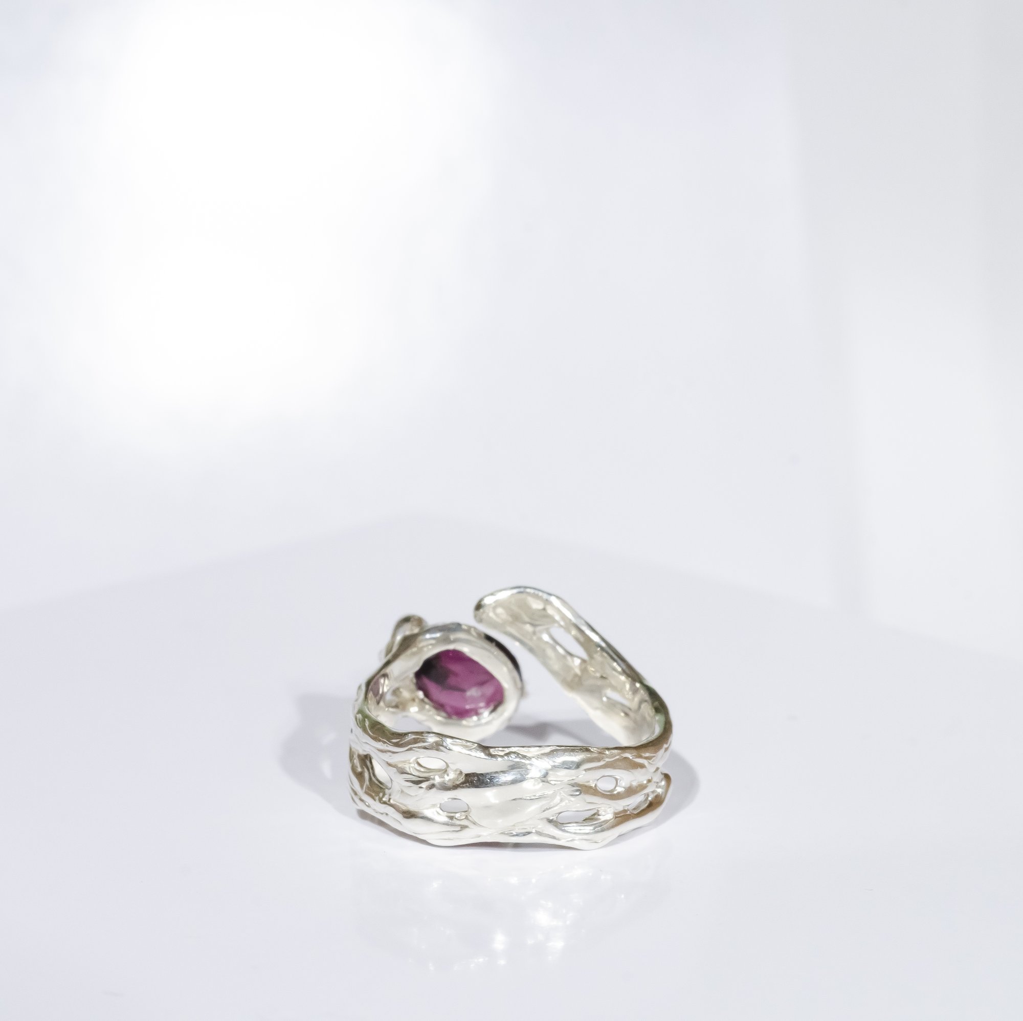 Каблучка з гранатом - зображення 5