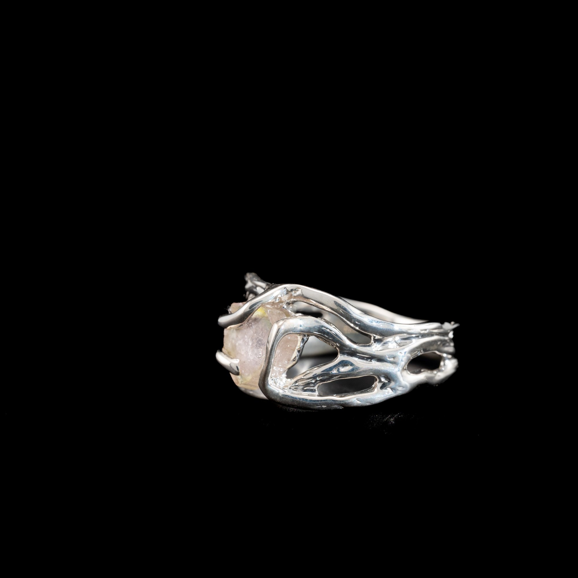 Каблучка з кавуновим турмаліном - зображення 2