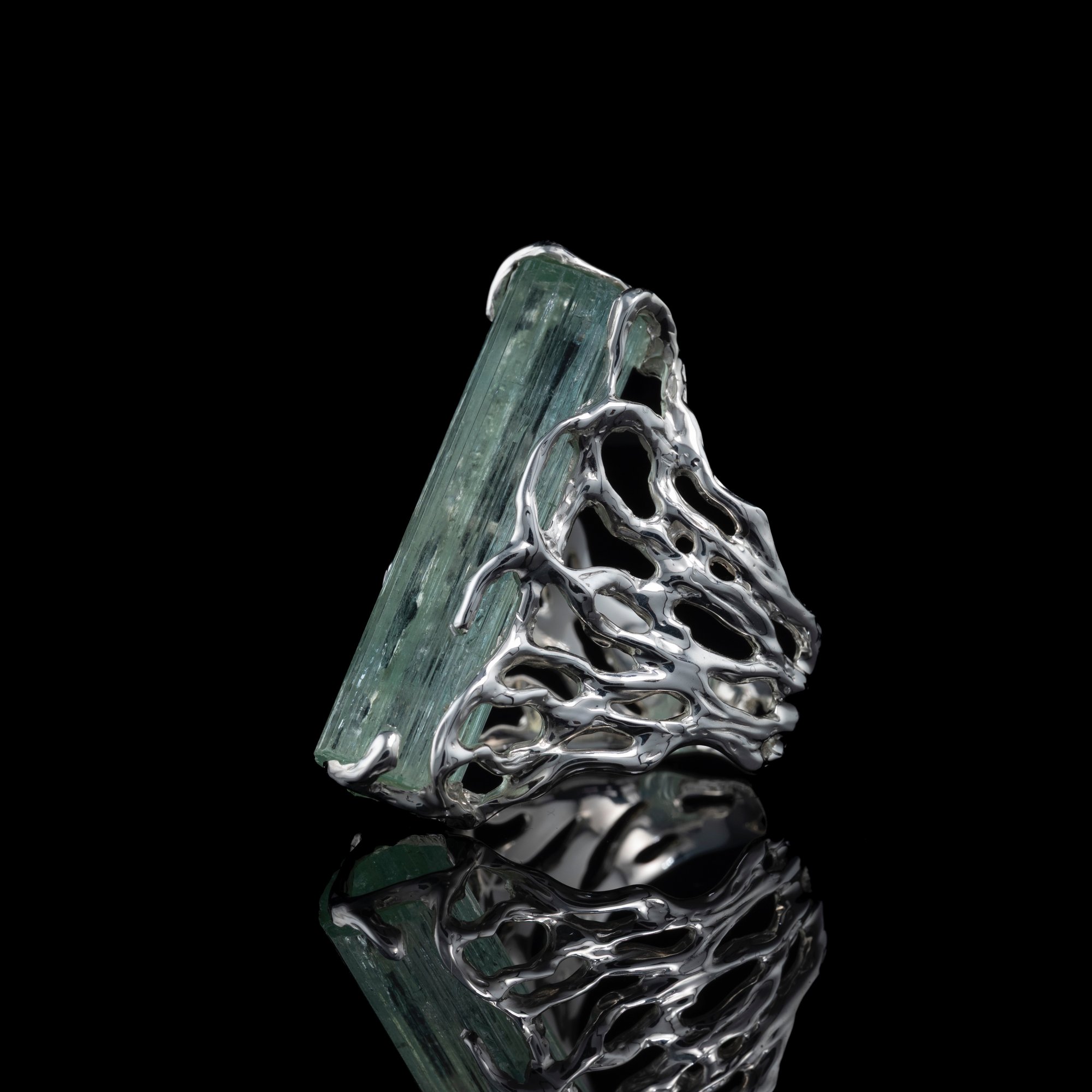 Каблучка з аквамарином - зображення 2