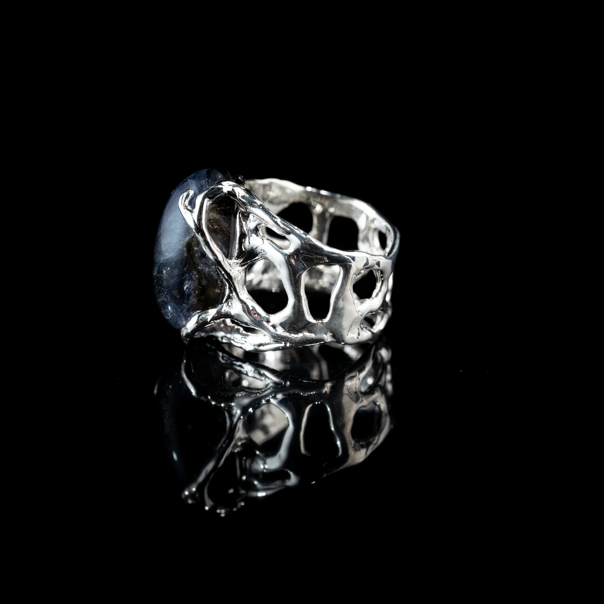 Каблучка з іолітом - зображення 2