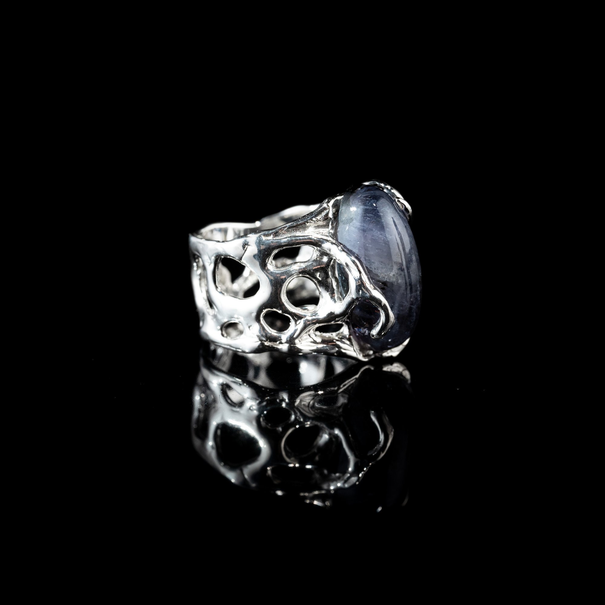 Каблучка з іолітом - зображення 3