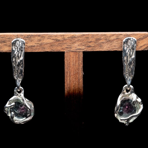 Сережки з турмаліном