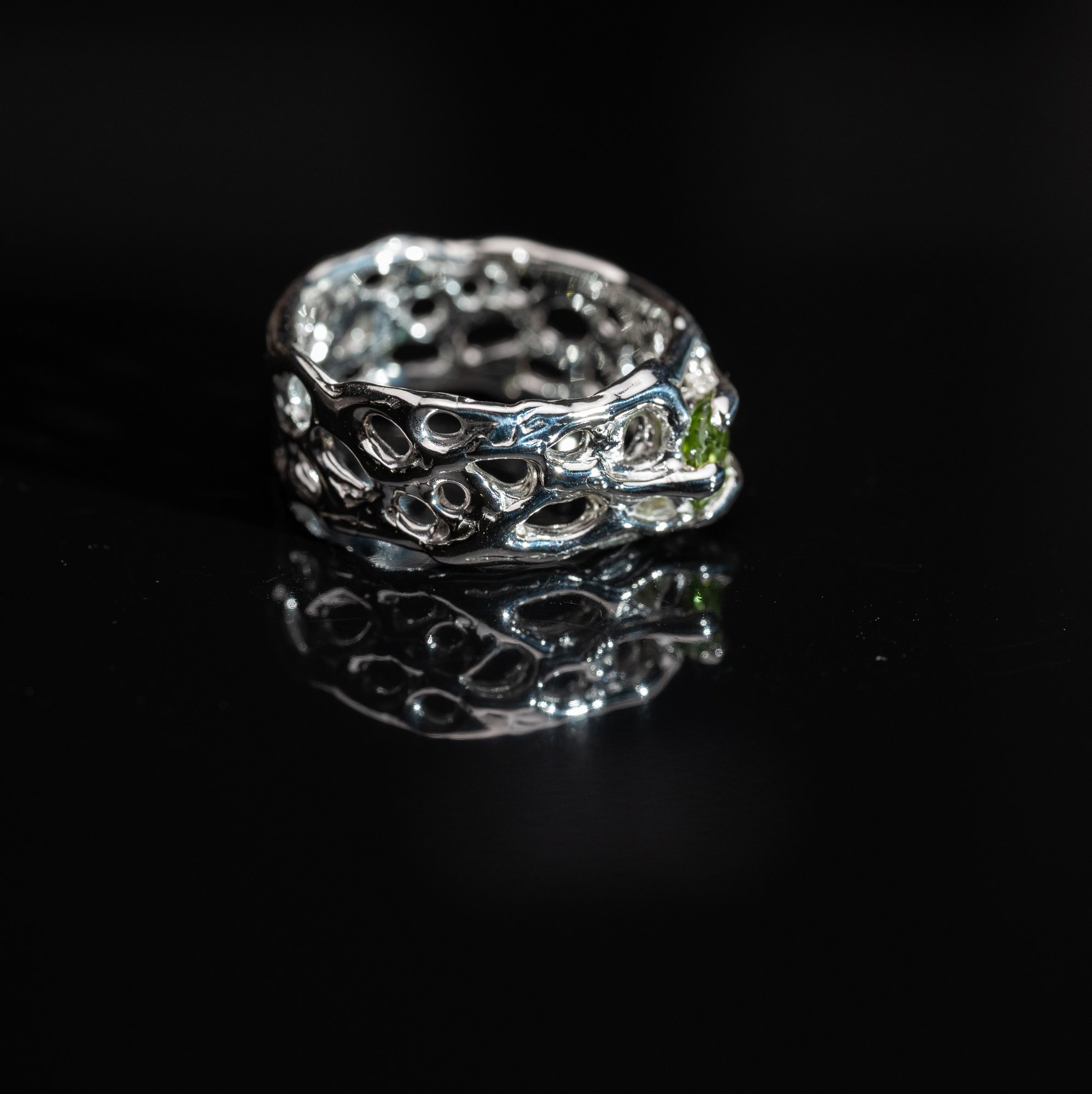 Каблучка з хризолітом - зображення 3