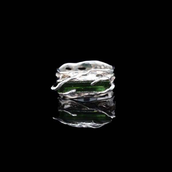 Каблучка з верделітом