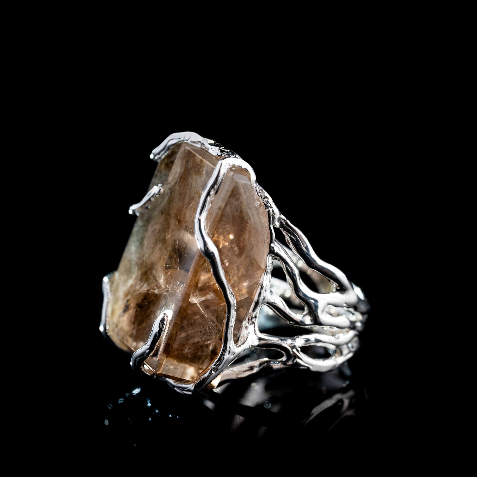 Каблучка з винним топазом - зображення 2