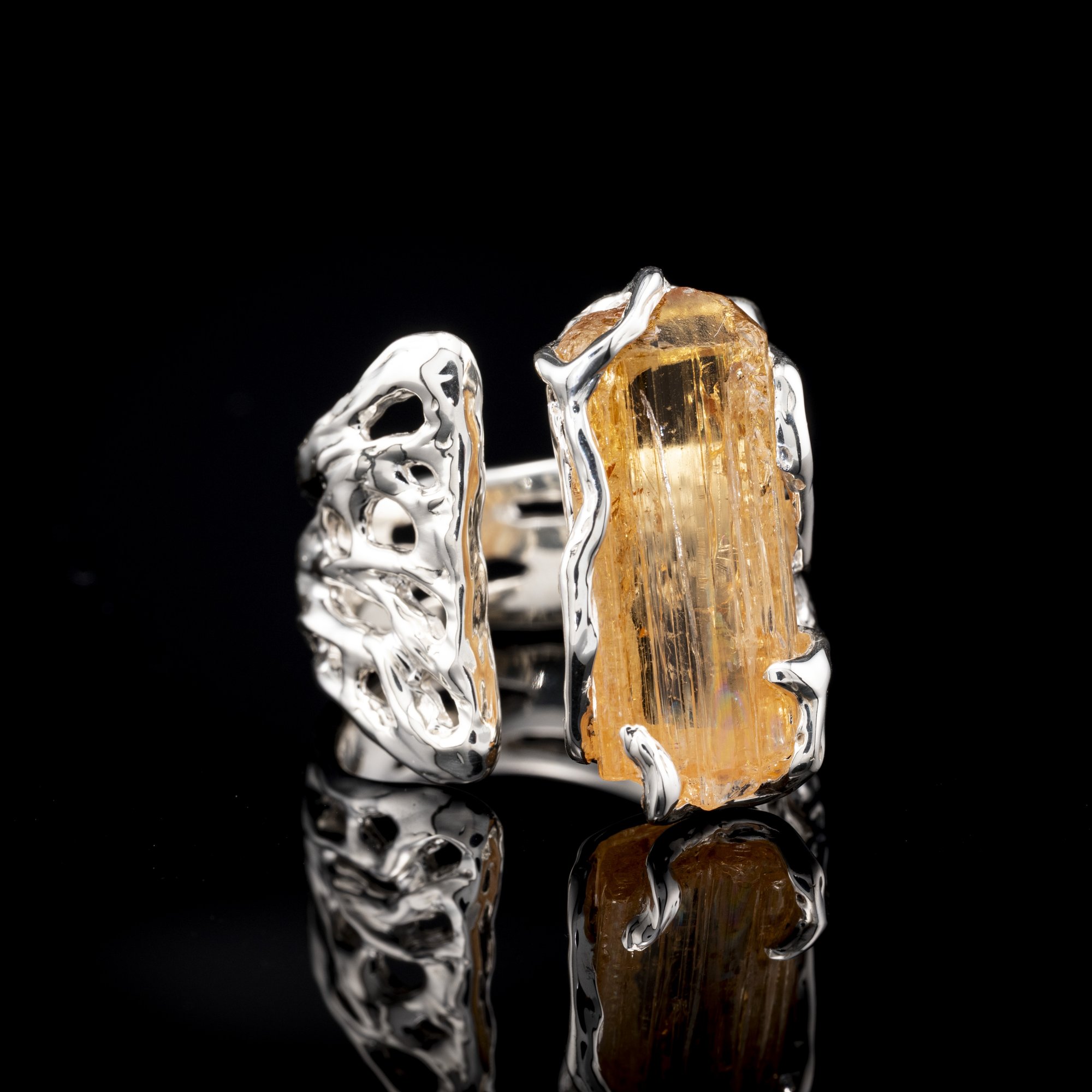 Каблучка з топазом імперіалом - зображення 2