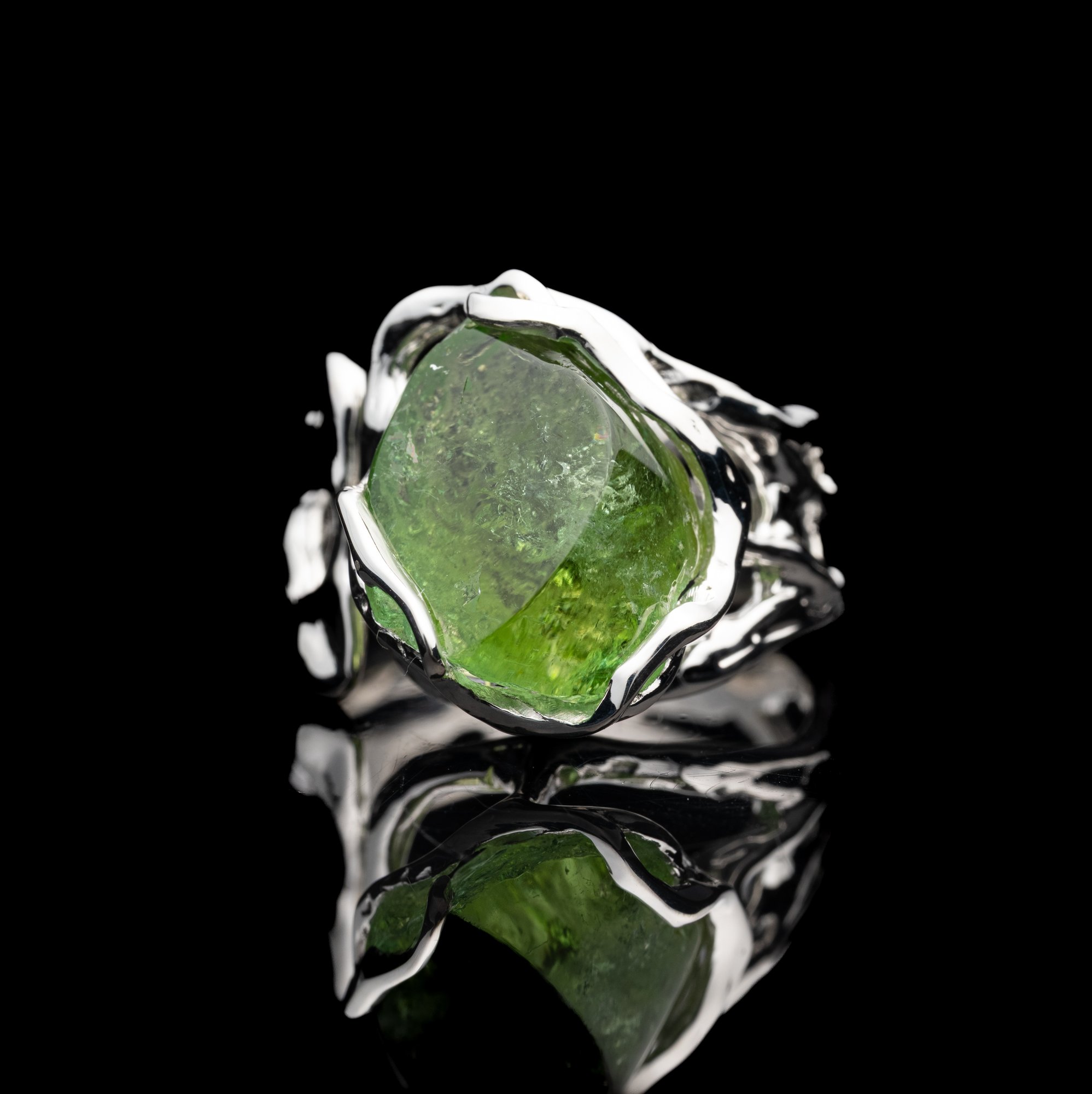 Каблучка з турмаліном