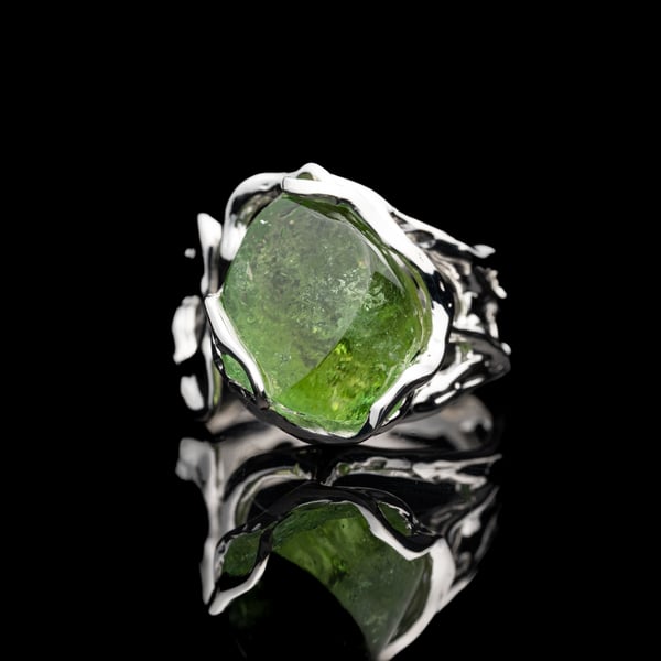 Каблучка з турмаліном