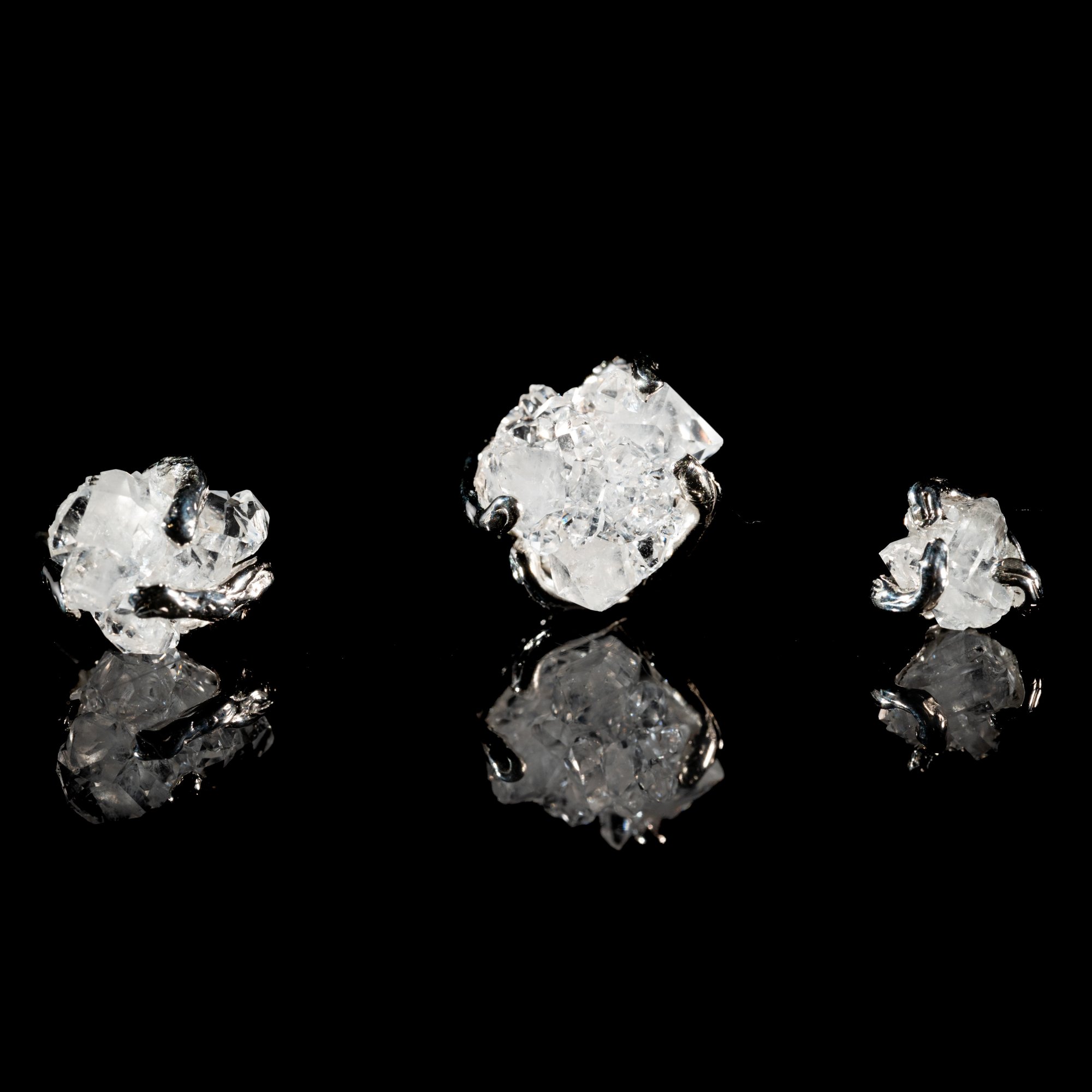 Сережки з кварцом