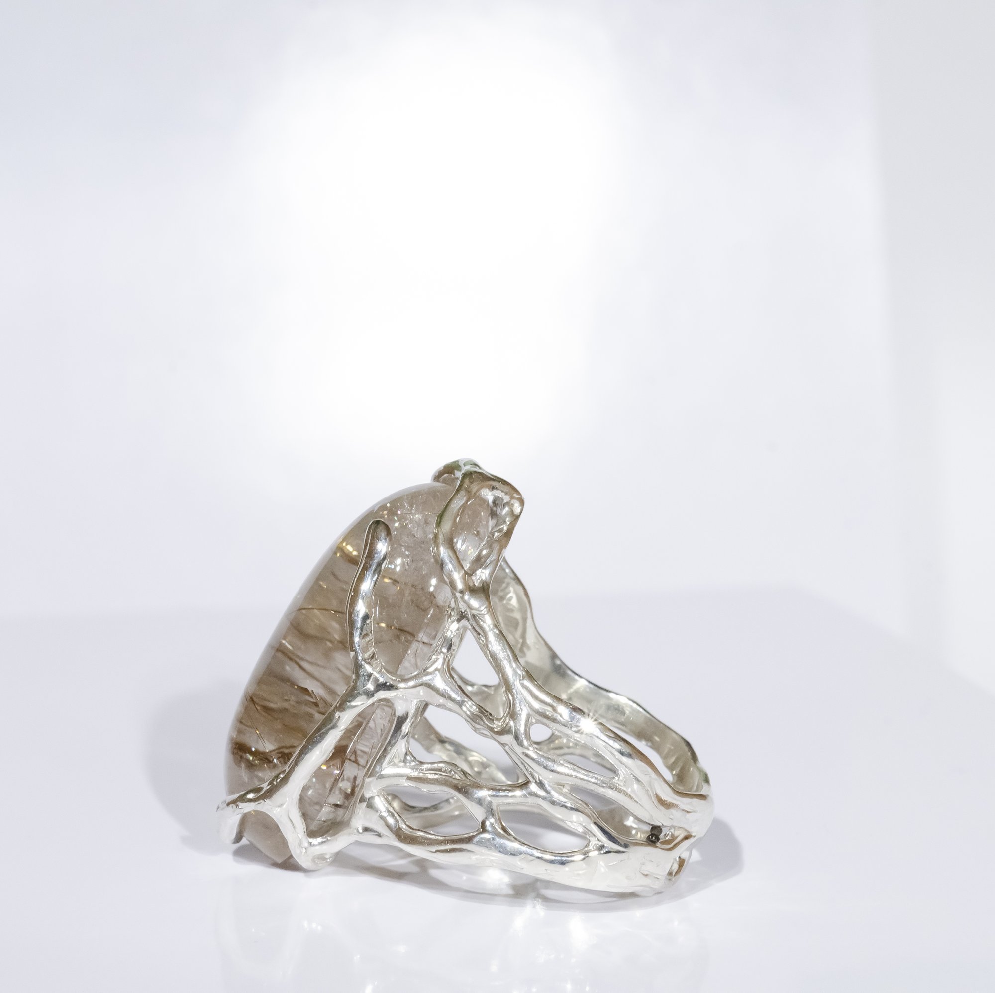 Каблучка з рутилованим кварцом - зображення 4