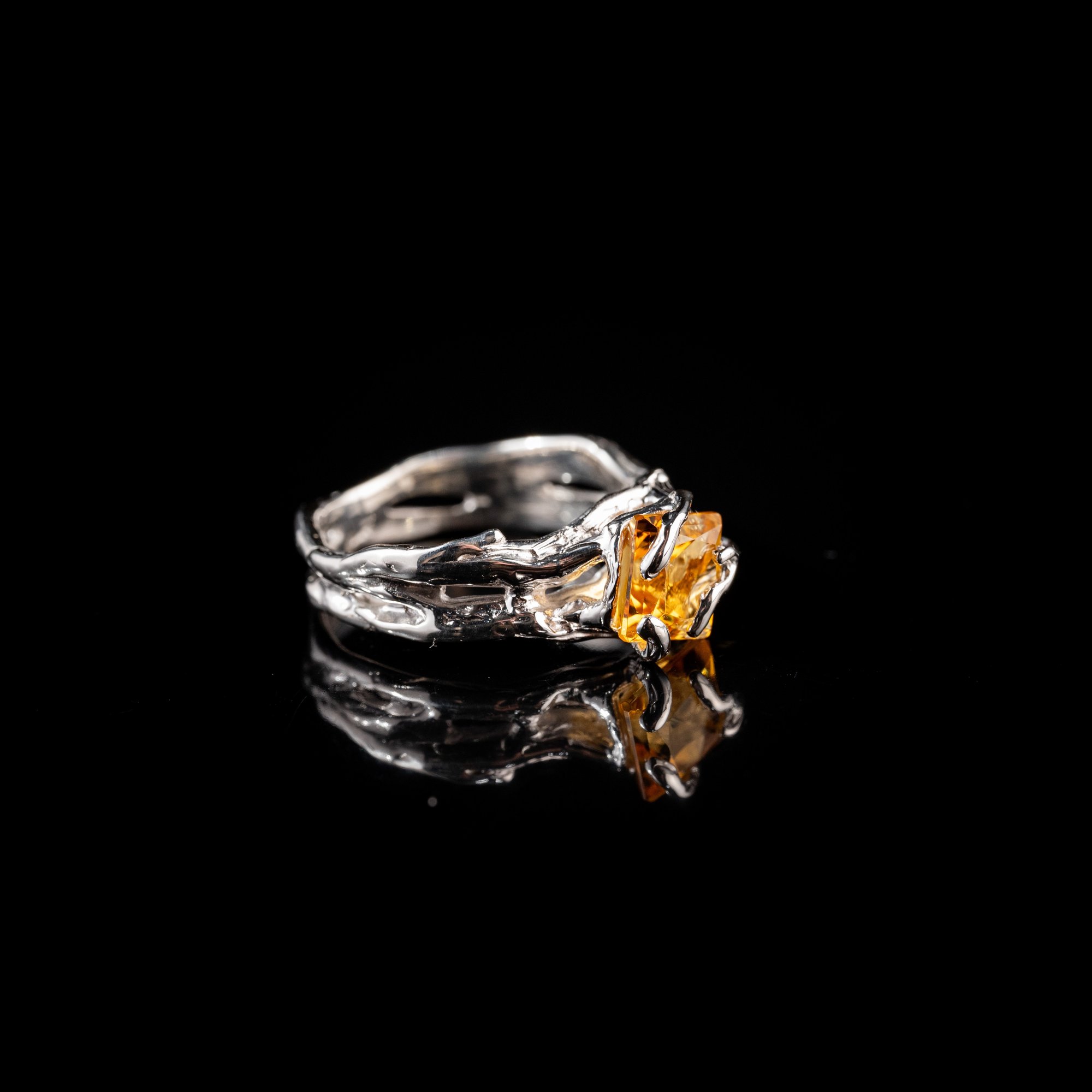 Каблучка з цитрином - зображення 3