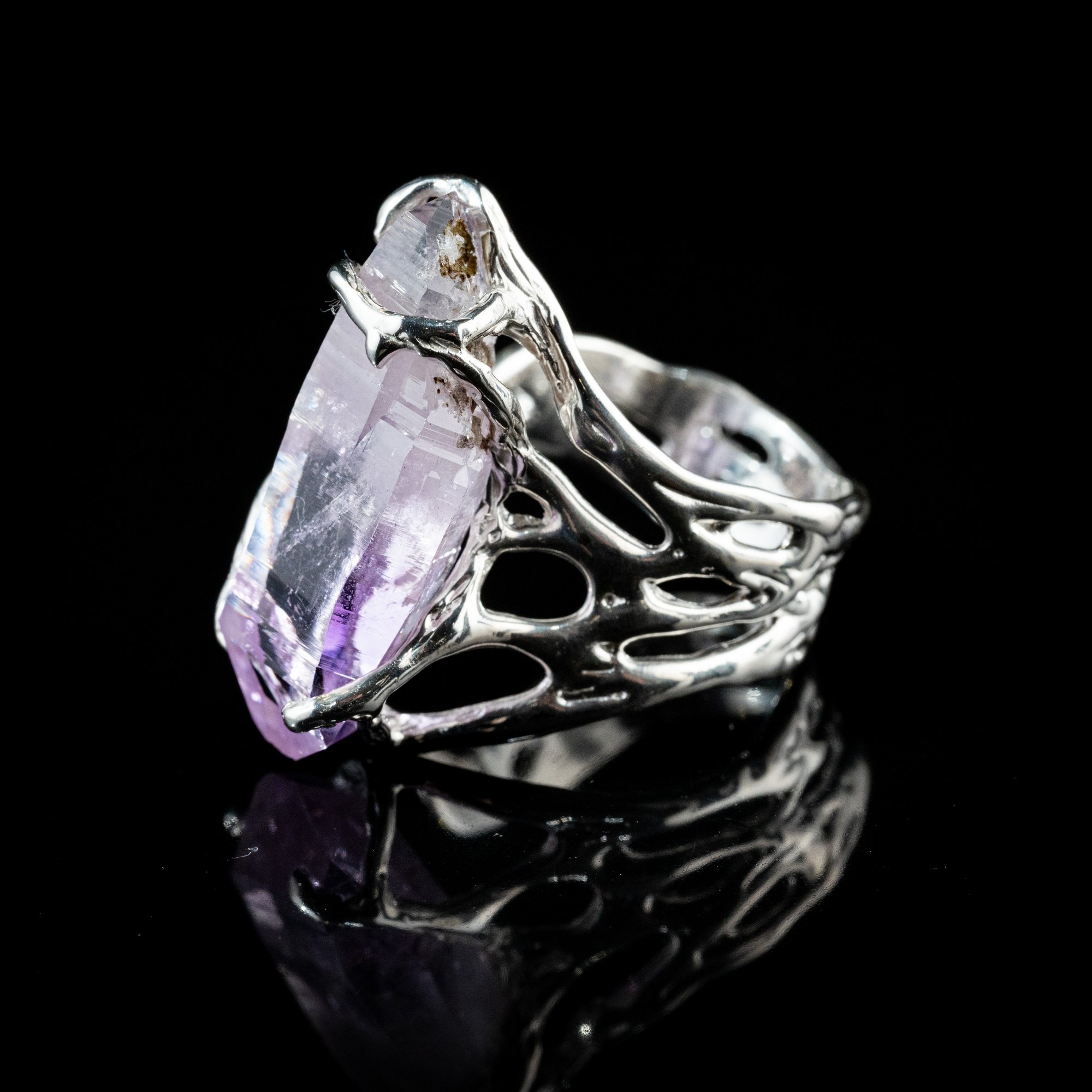 Каблучка з аметистом - зображення 2