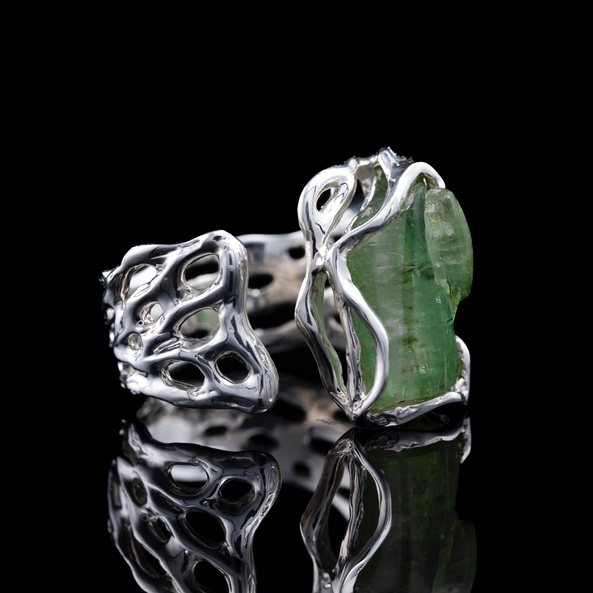 Каблучка з верделітом - зображення 3