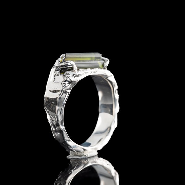 Каблучка з верделітом